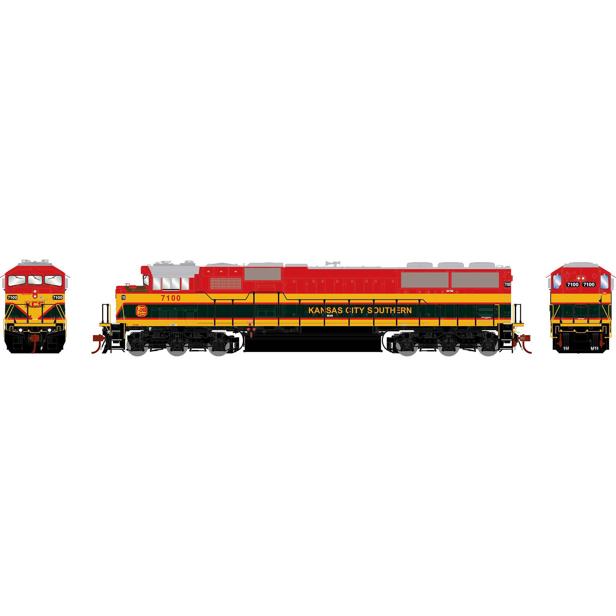 Athearn Genesis HO GEN SD60M Tri-Clops Locomotive, Legendary