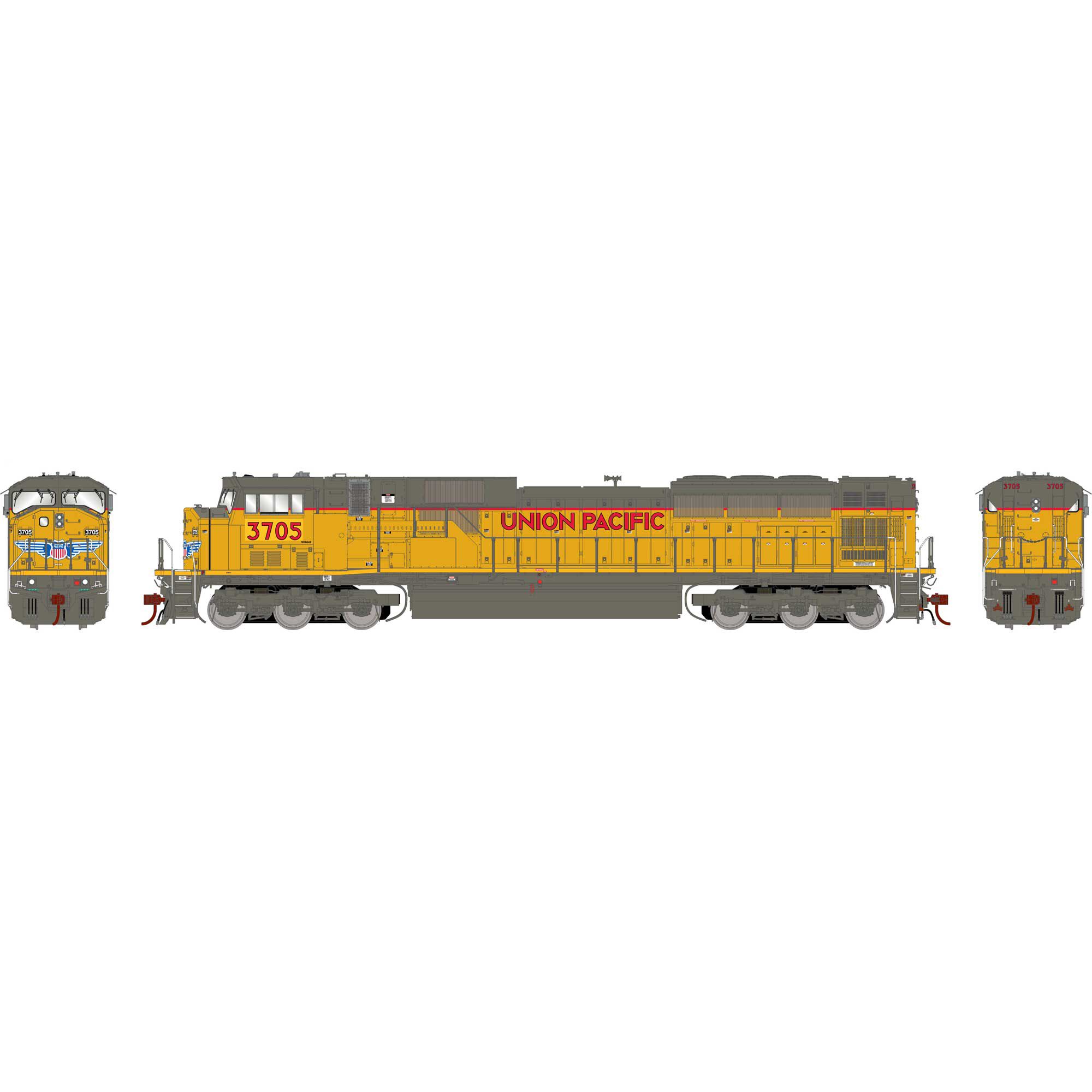 Athearn HO G2 SD90MAC, UP #3705 Model Train | Athearn | Athearn