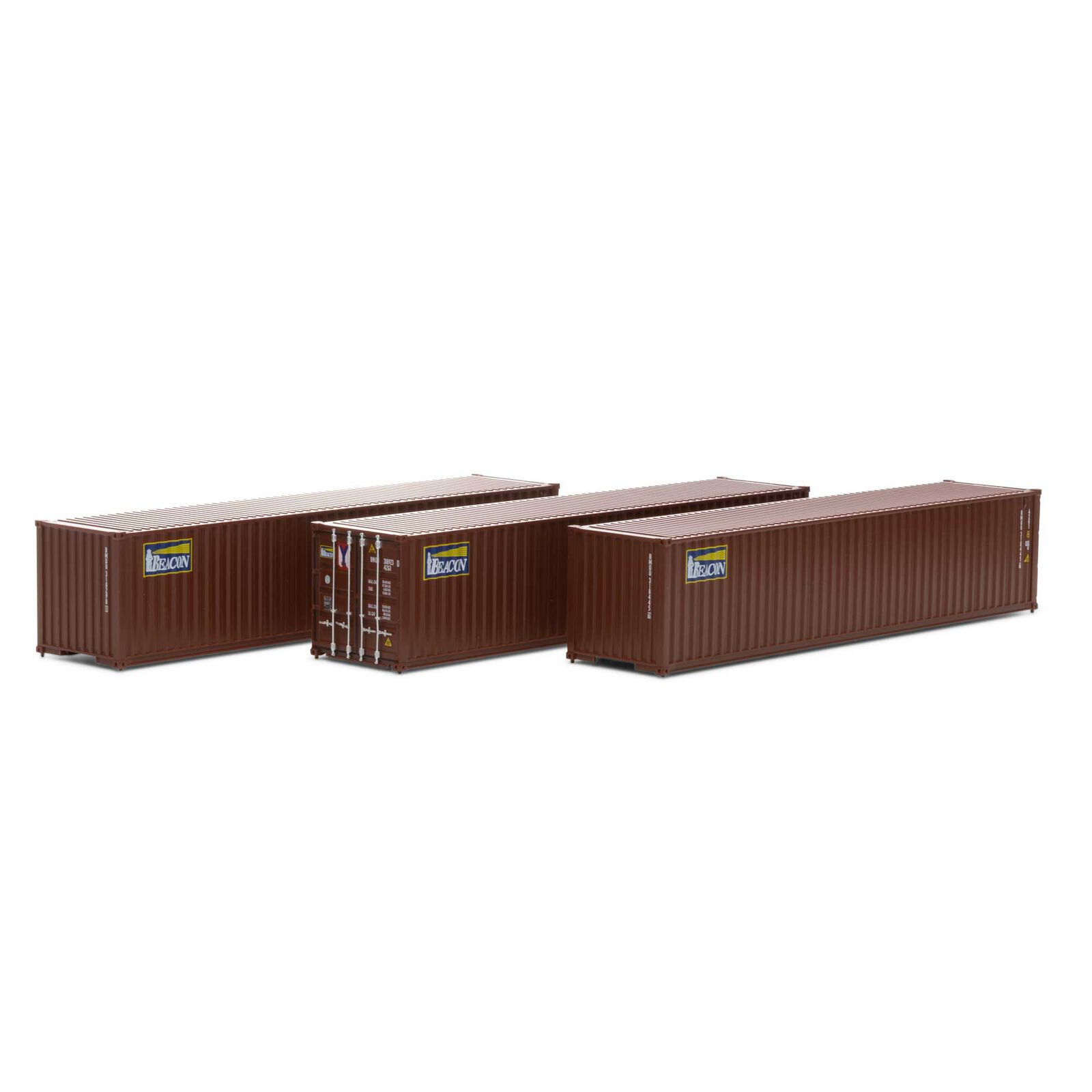HO 40' Corrugated Low-Cube Container, Beacon #1(3)