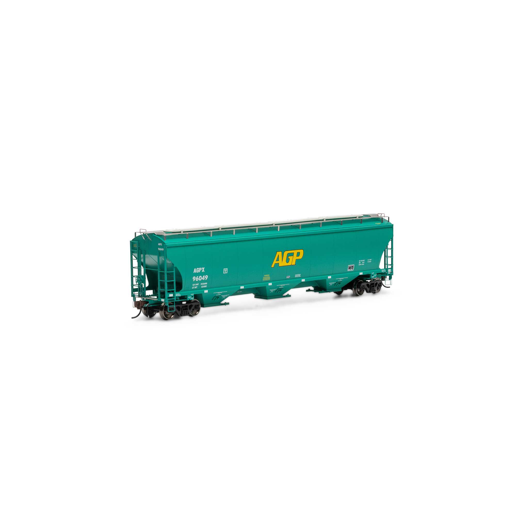 Athearn HO Trinity 3-Bay Hoppers, AGPX #96049 Model Train