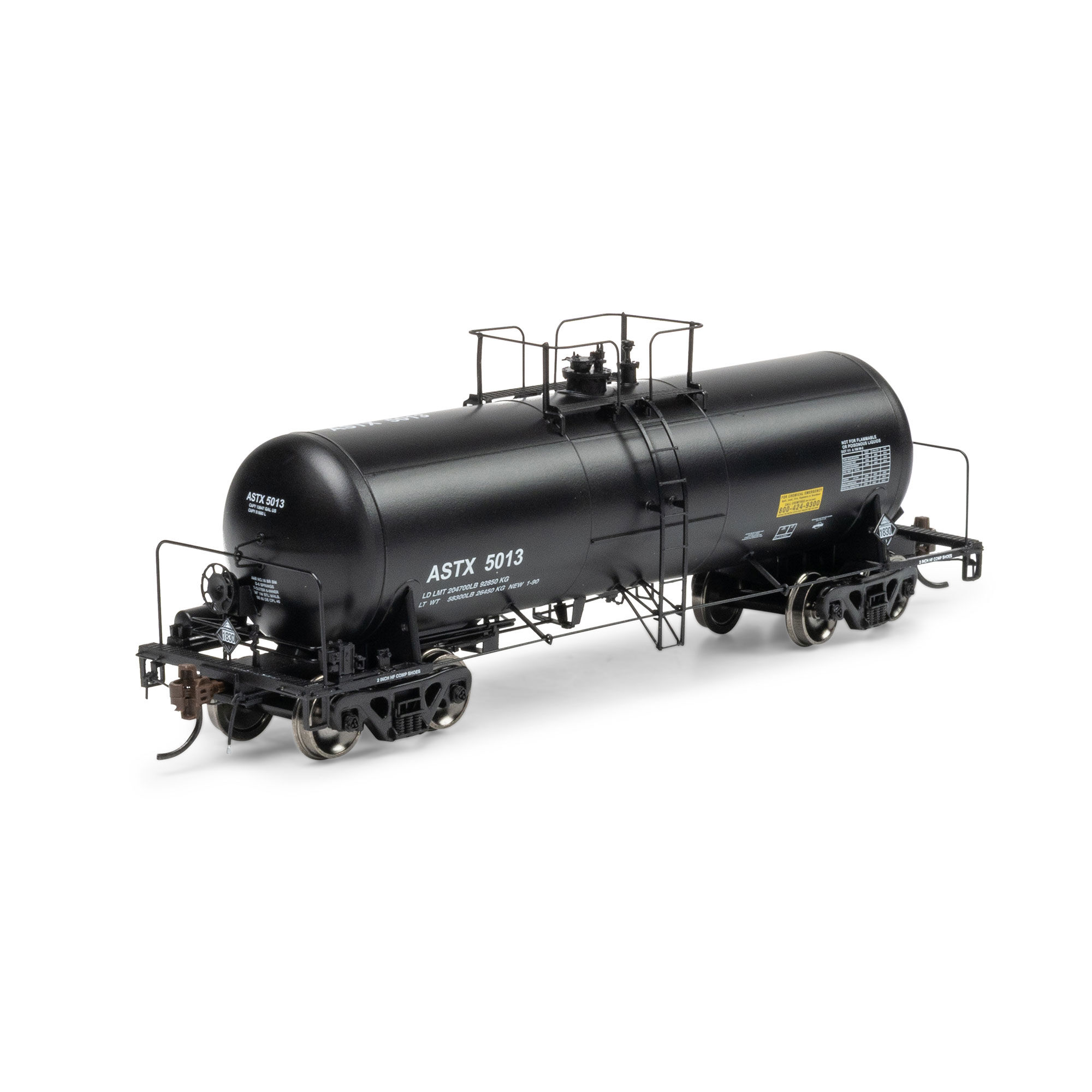 Athearn Genesis HO 13K Gallon Acid Tank Car, ASTX #5013 Model