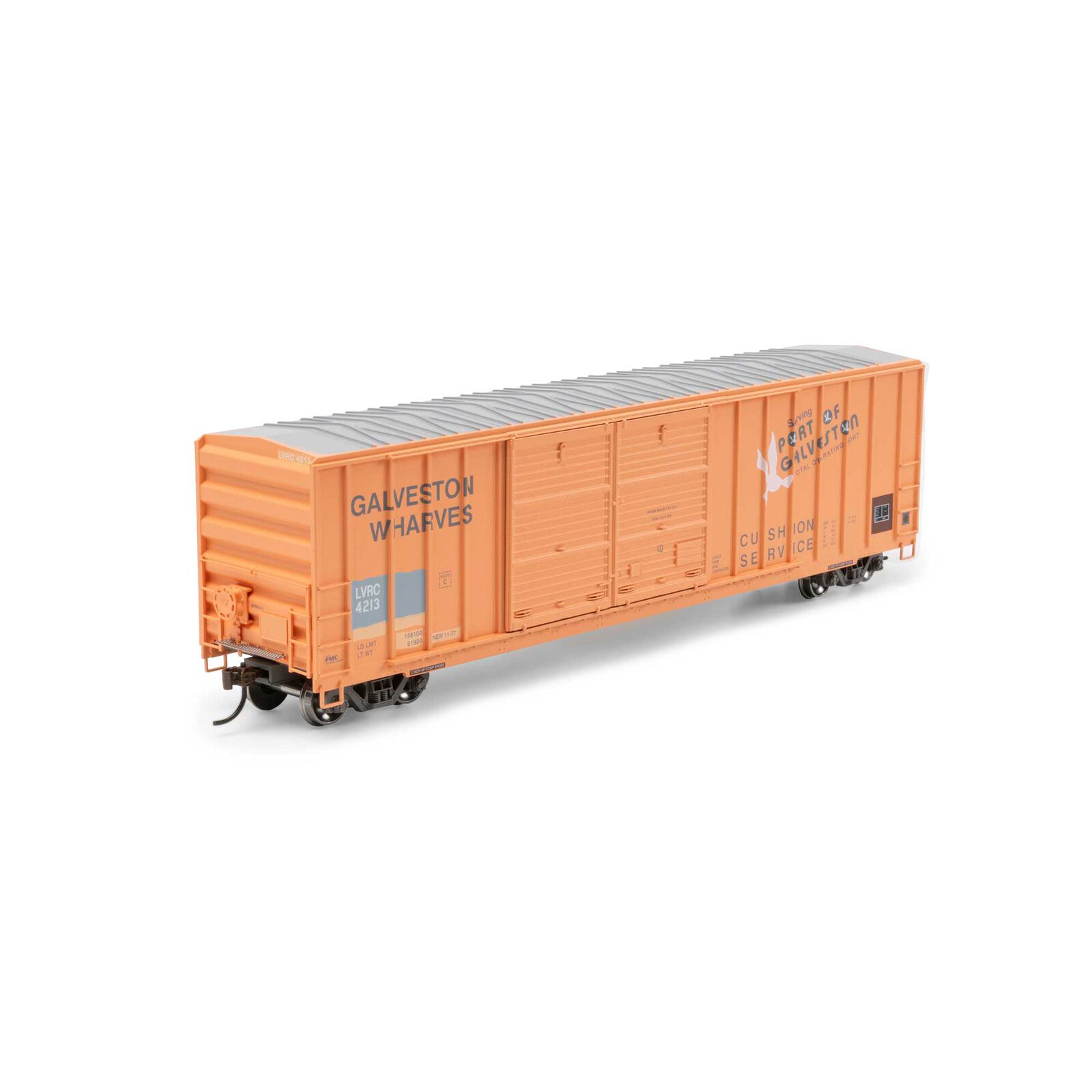 HO 50' FMC 5347 DD Offset Box Car, Primed For Grime LVRC Ex-GWF #4213