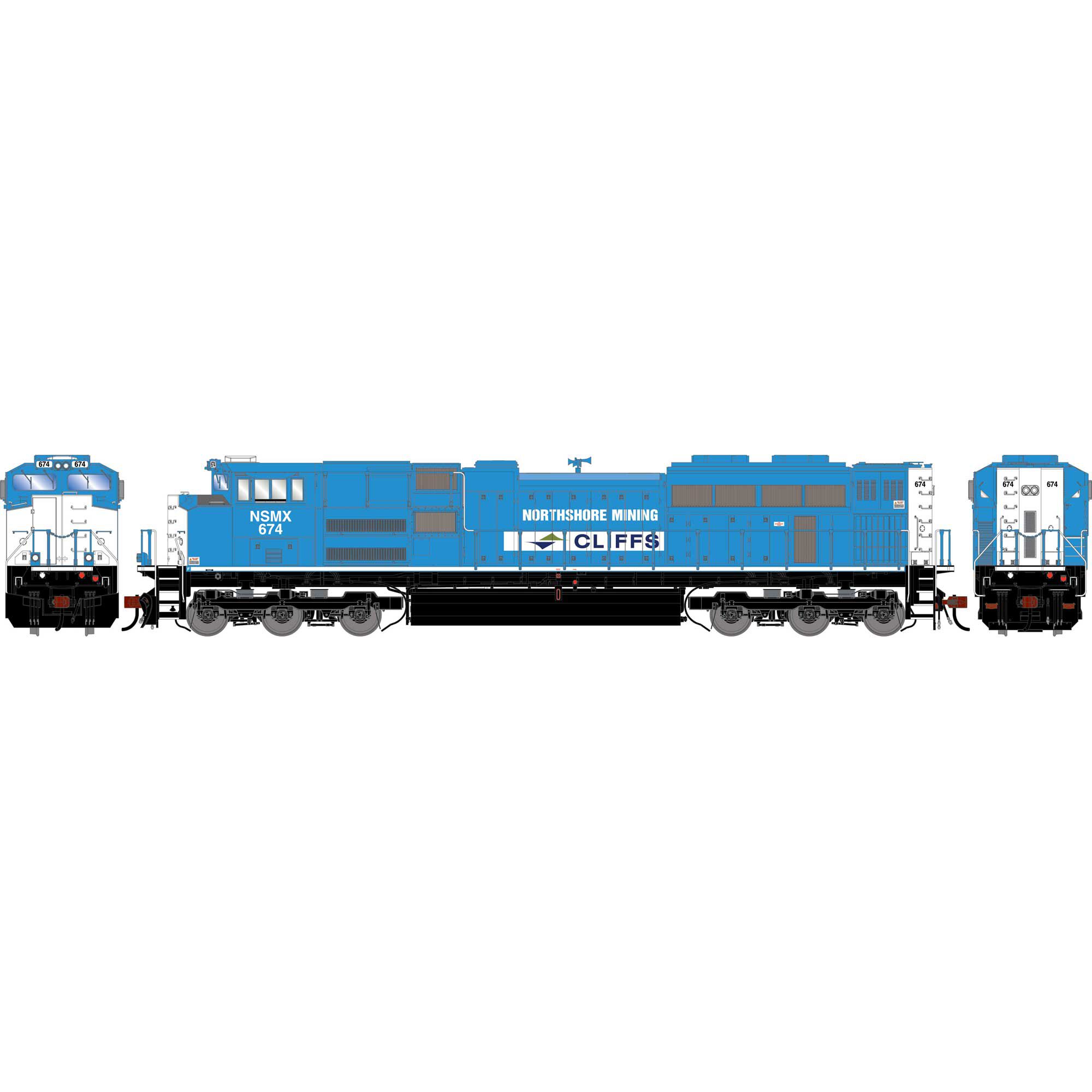 HO GEN SD70ACE Locomotive, NSMX #674 Model Train | Athearn | Athearn