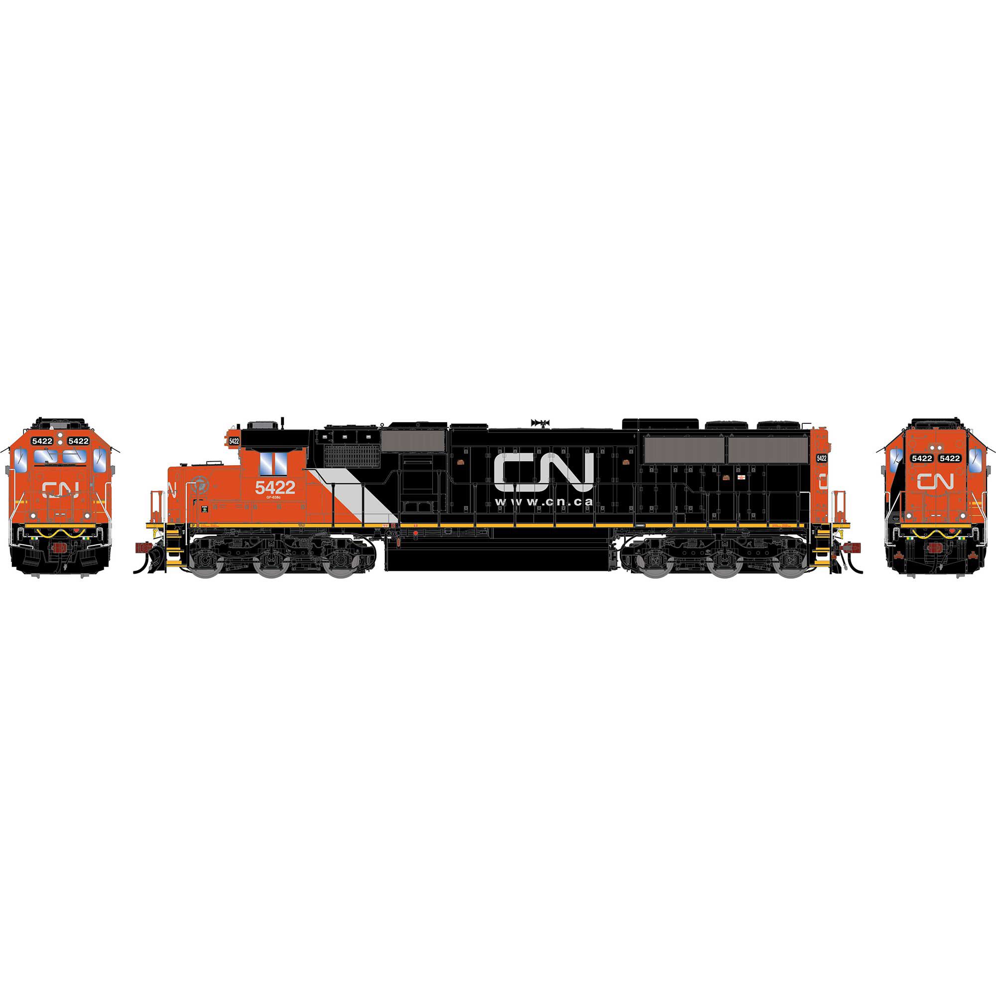 Athearn Genesis HO GEN SD60 Locomotive, CN #5422 Model Train
