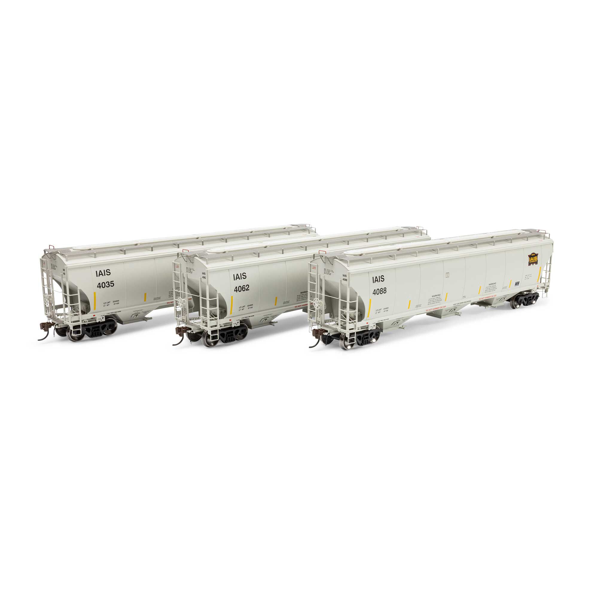 Ade 3032 シルバーリンゲ　all銀 モデル　 HOスケール Atlas HO Trinity 3230 Covered Hopper Roanoke Cement - Spring Creek