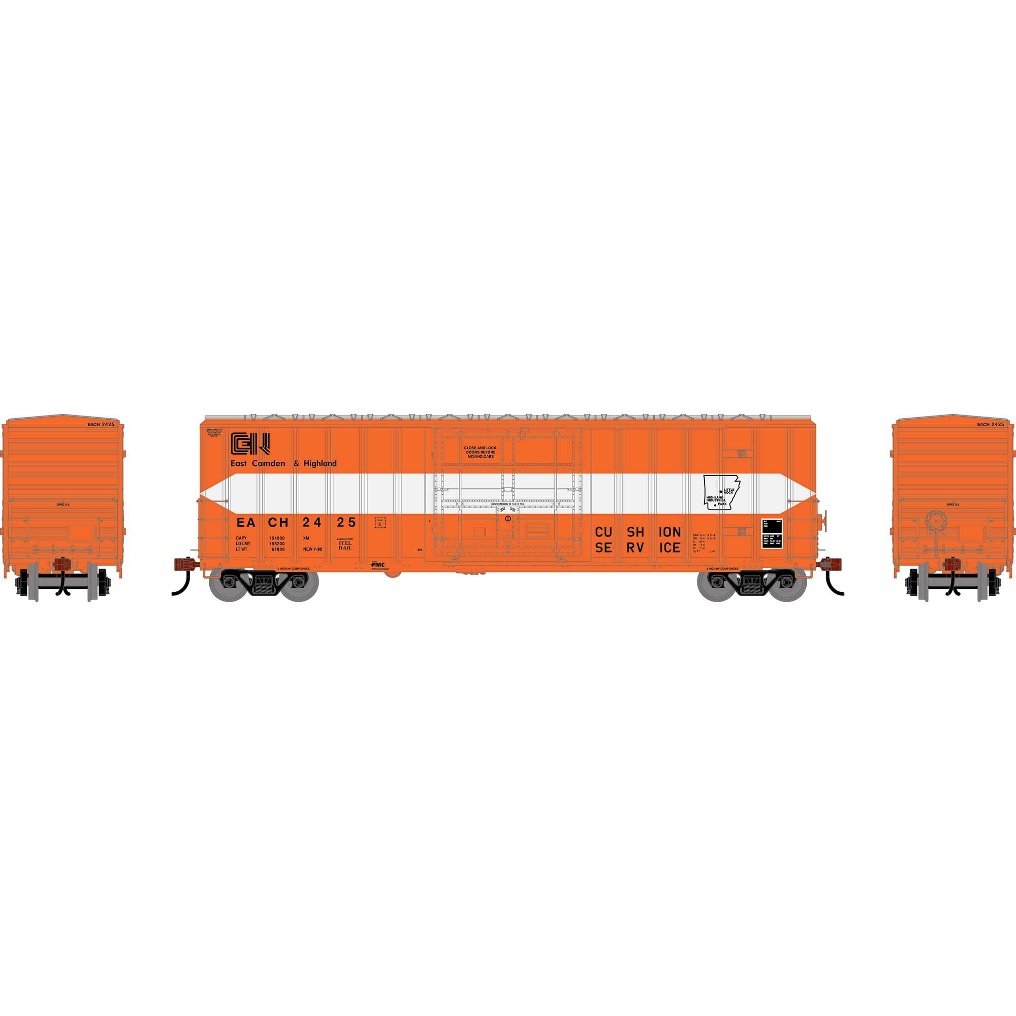 Athearn HO ATH 50' FMC 5327 12' Plug Door Box Car, EACH #2425