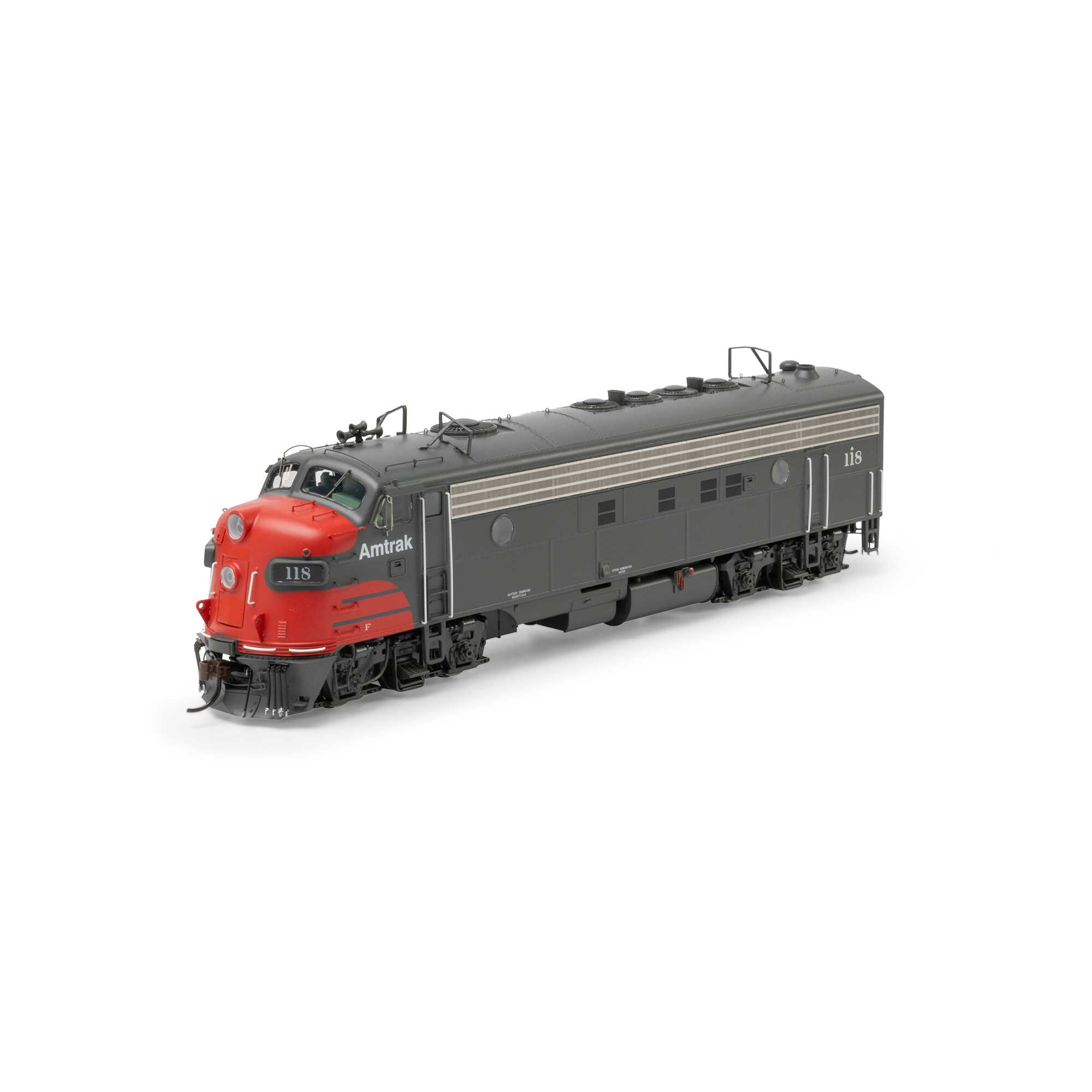 Athearn HO FP7A Locomotive with DCC & Sound, AMTK #118 Model Train