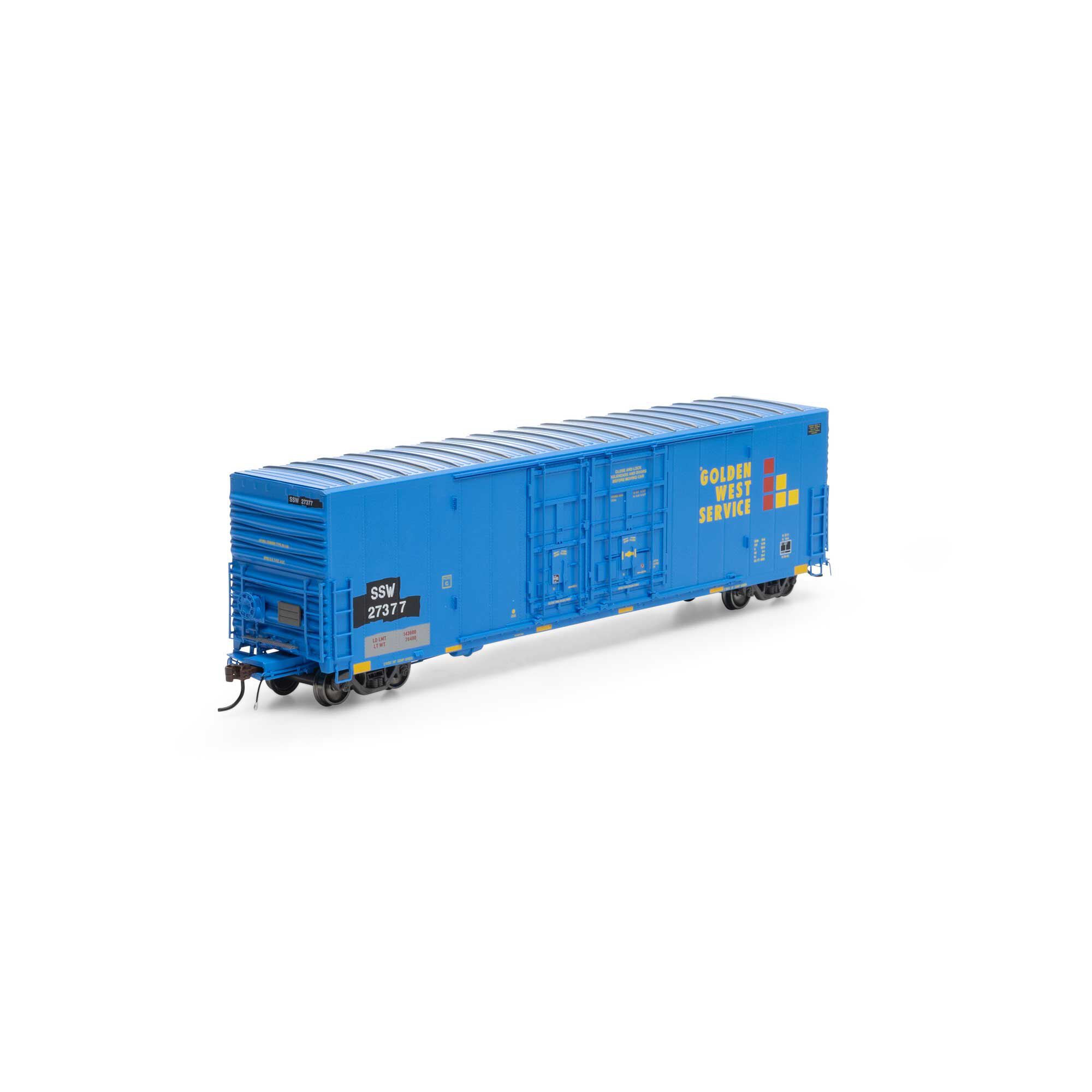 HO 50' PC&F 8' & 6' Box, SSW, GWS #27377 Model Train | Athearn