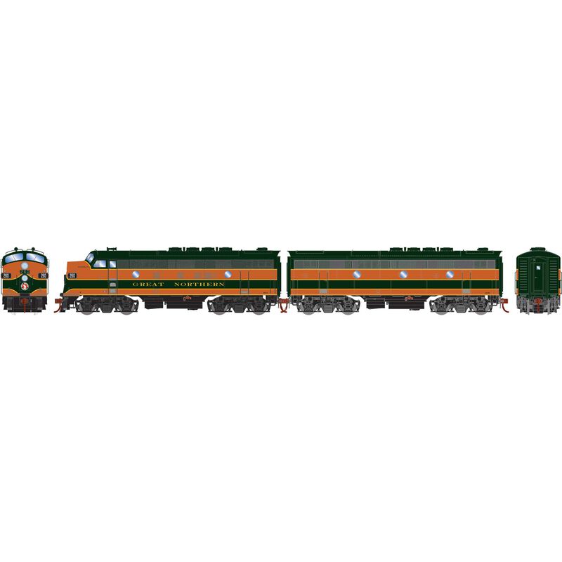 HO F3A/F3B Locomotives with DCC & Sound, Passenger GN F3A- #260A F3B-#260B