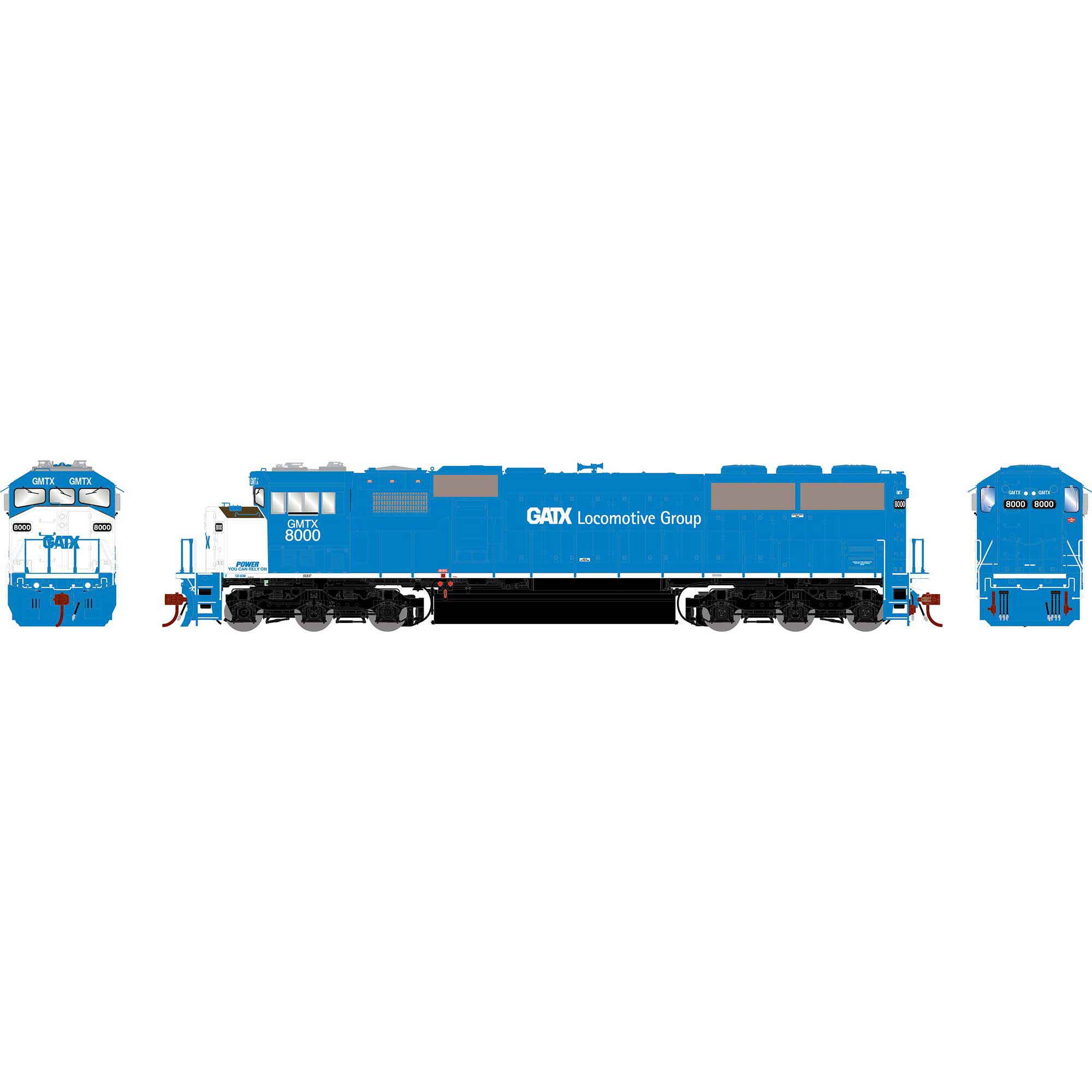 HO GEN SD60M Tri-Clops Locomotive, Legendary Liveries GMTX #8000