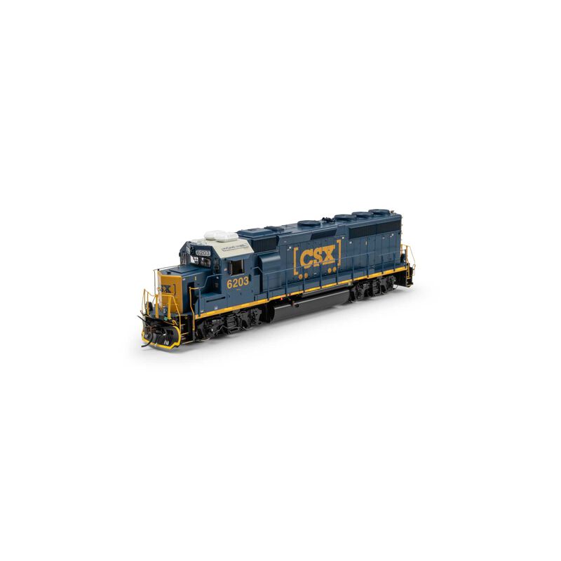 Athearn Genesis HO GP40-2 Locomotive with DCC & Sound, CSXT 'Boxcar Logo' #6203