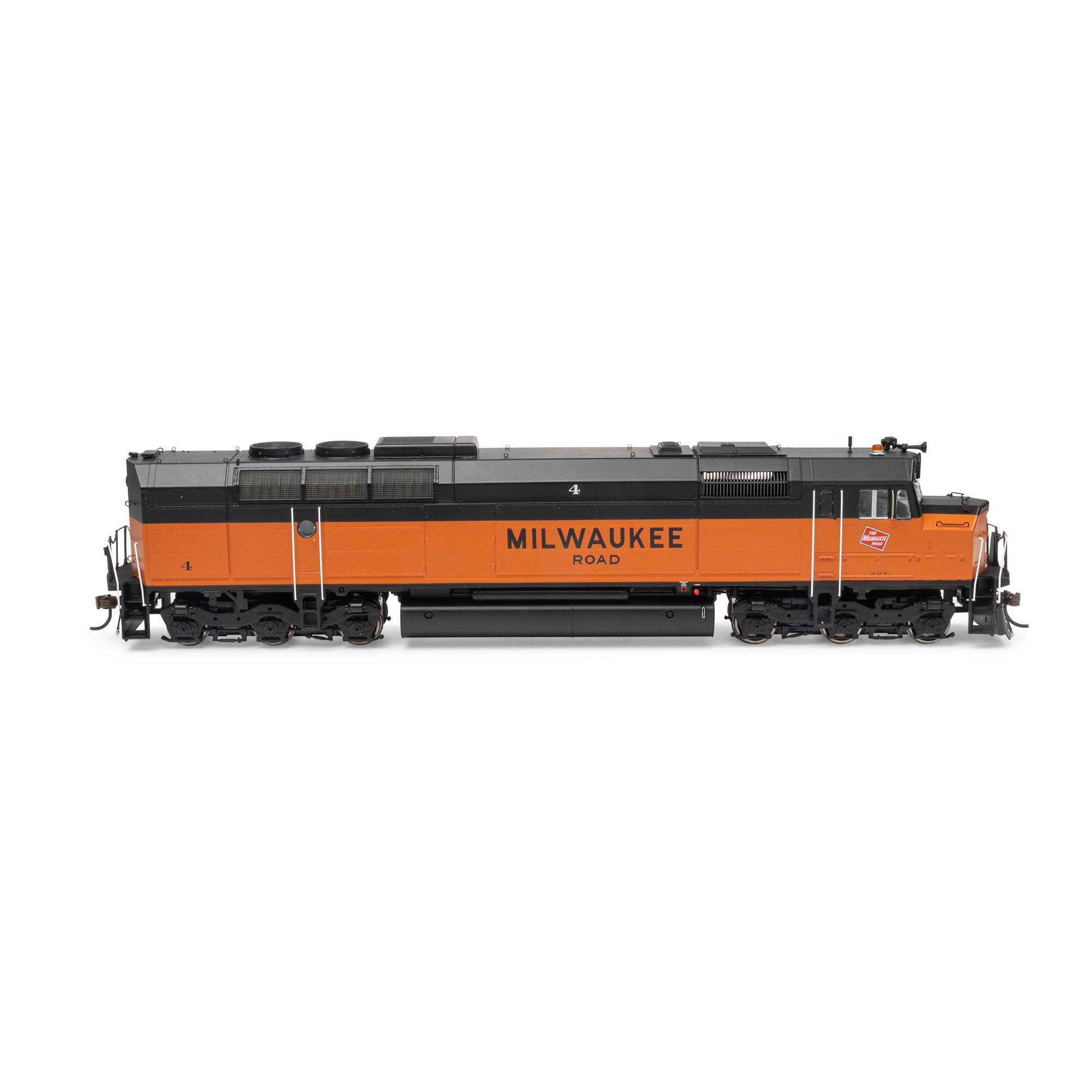 HO FP45 Locomotive with DCC & Sound, MILW #4 Model Train | Athearn