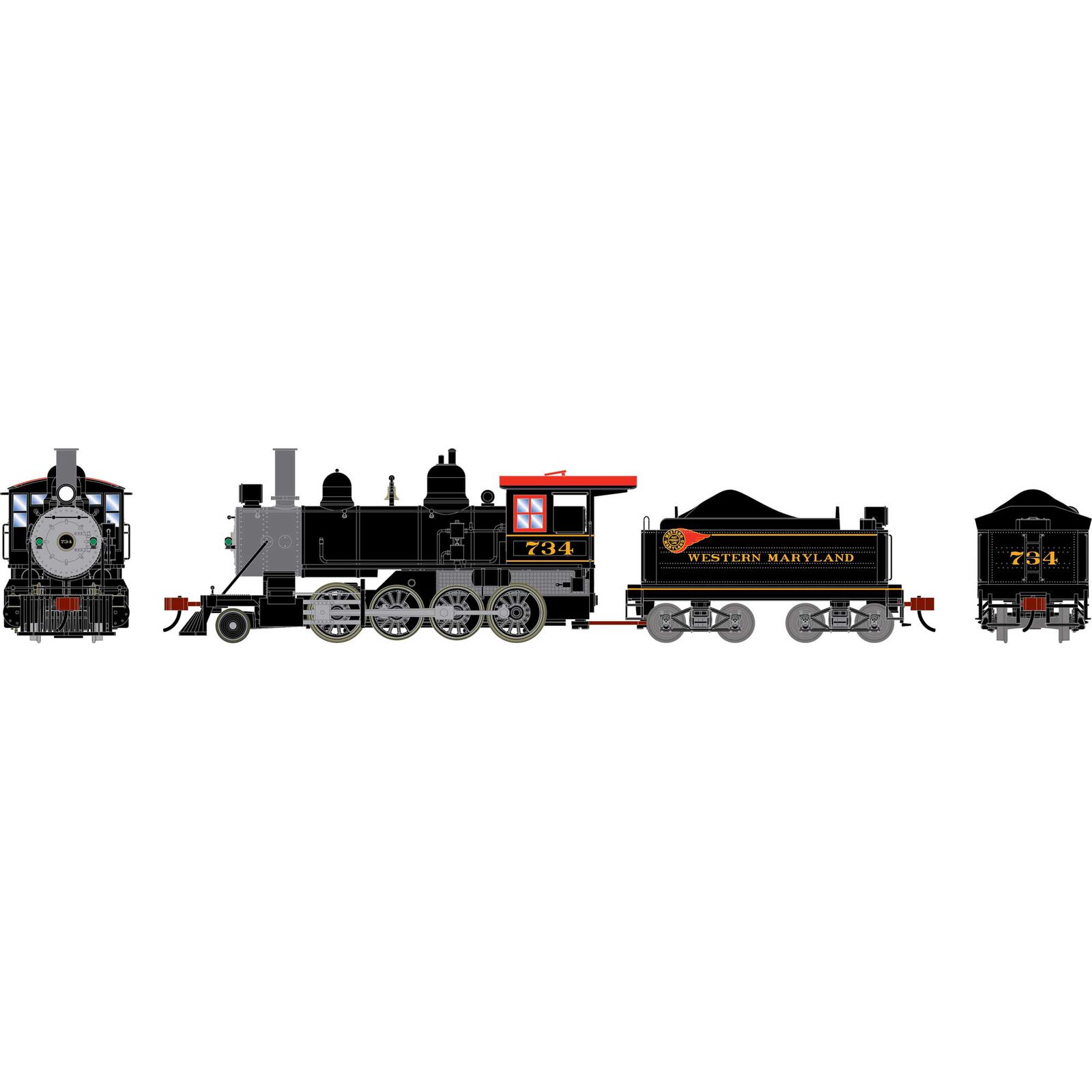 HO ATH 2-8-0 Steam Locomotive, PRR #1187