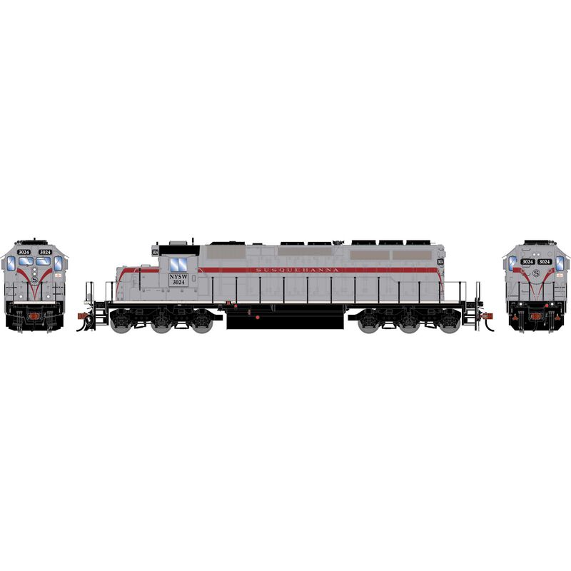 Athearn HO ATH SD40-2 Locomotive, NYSW 'Susquehanna Heritage' #3024