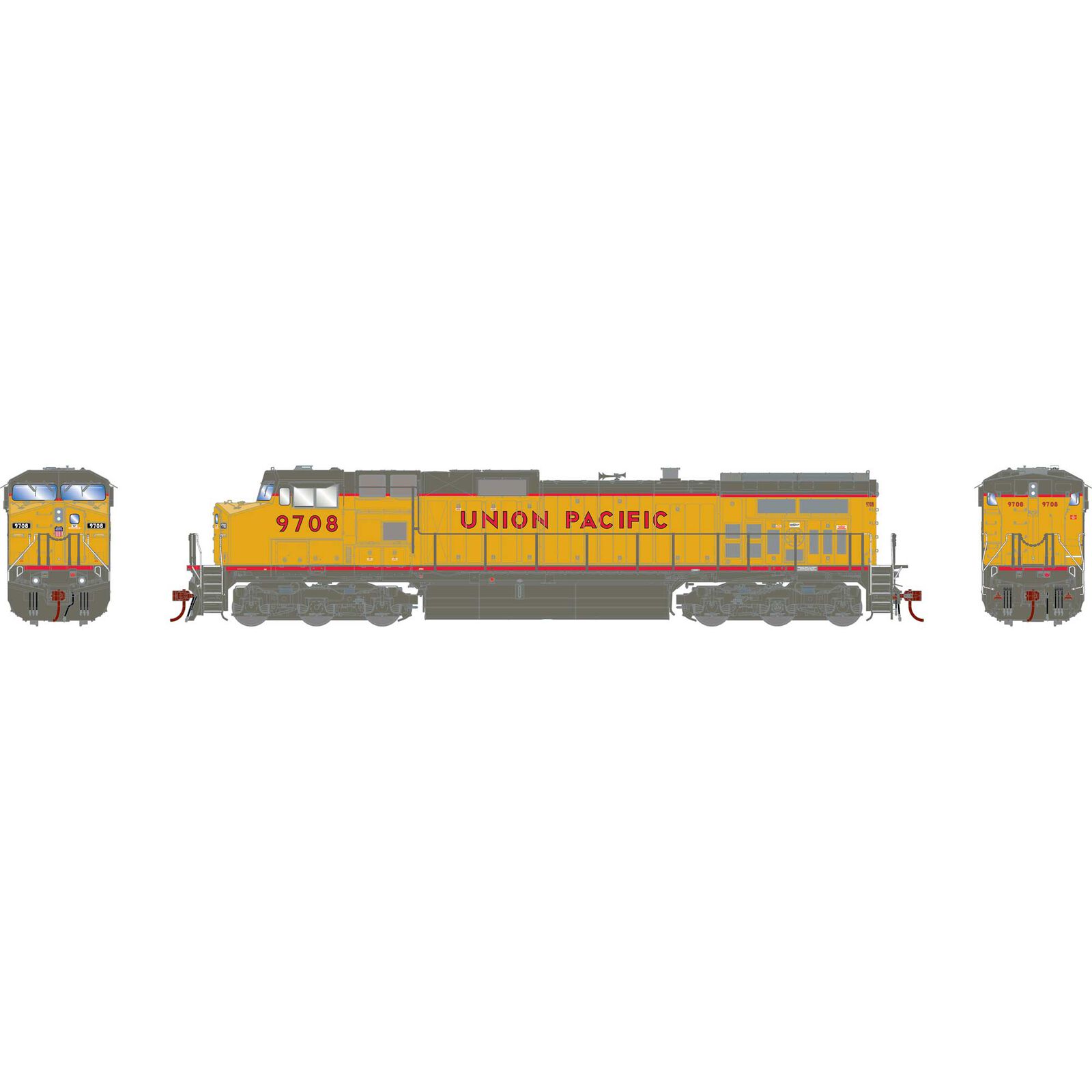 HO Dash 9-44CW Locomotive, UP #9708
