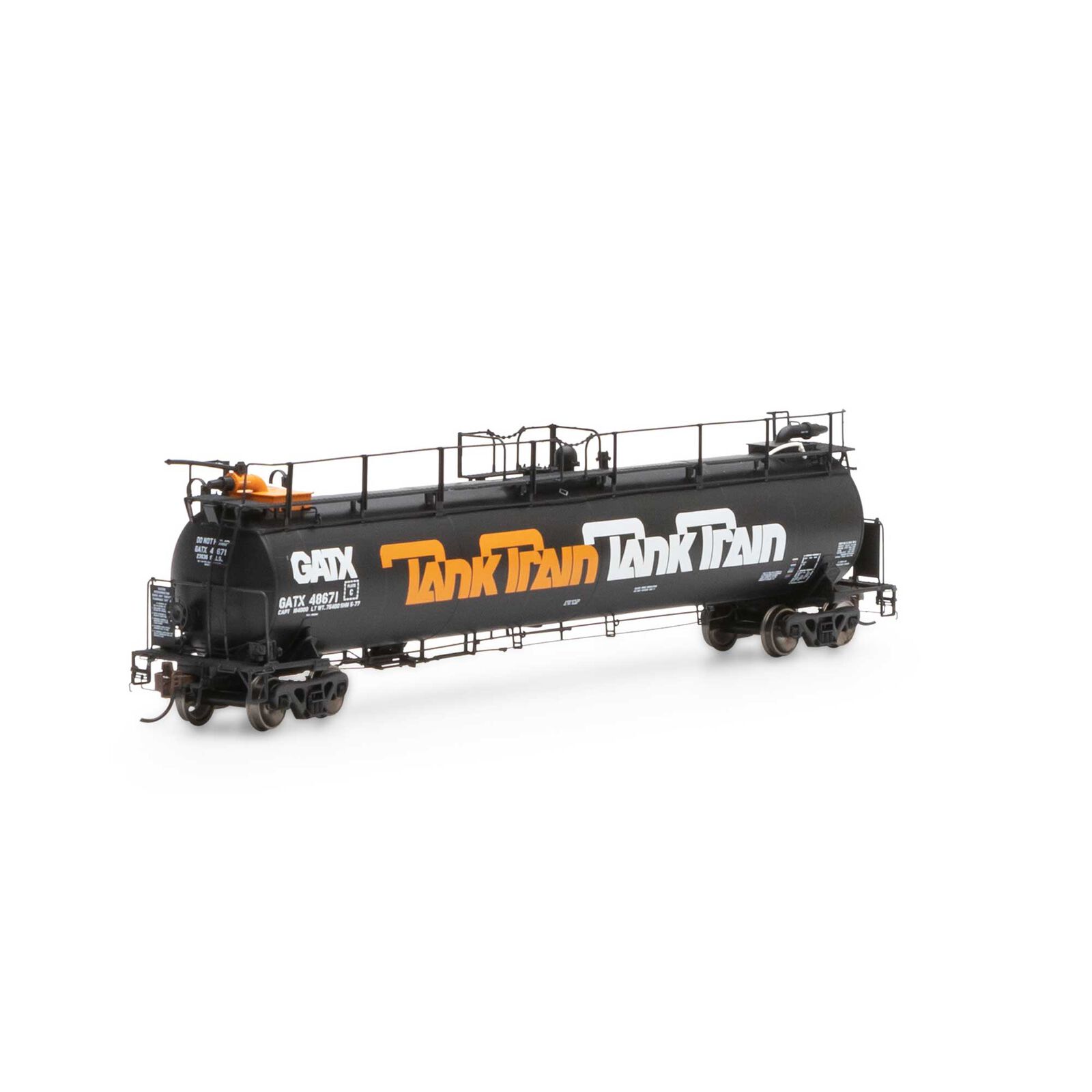 HO TankTrain Intermediate,GATX/Orange Letter#48671