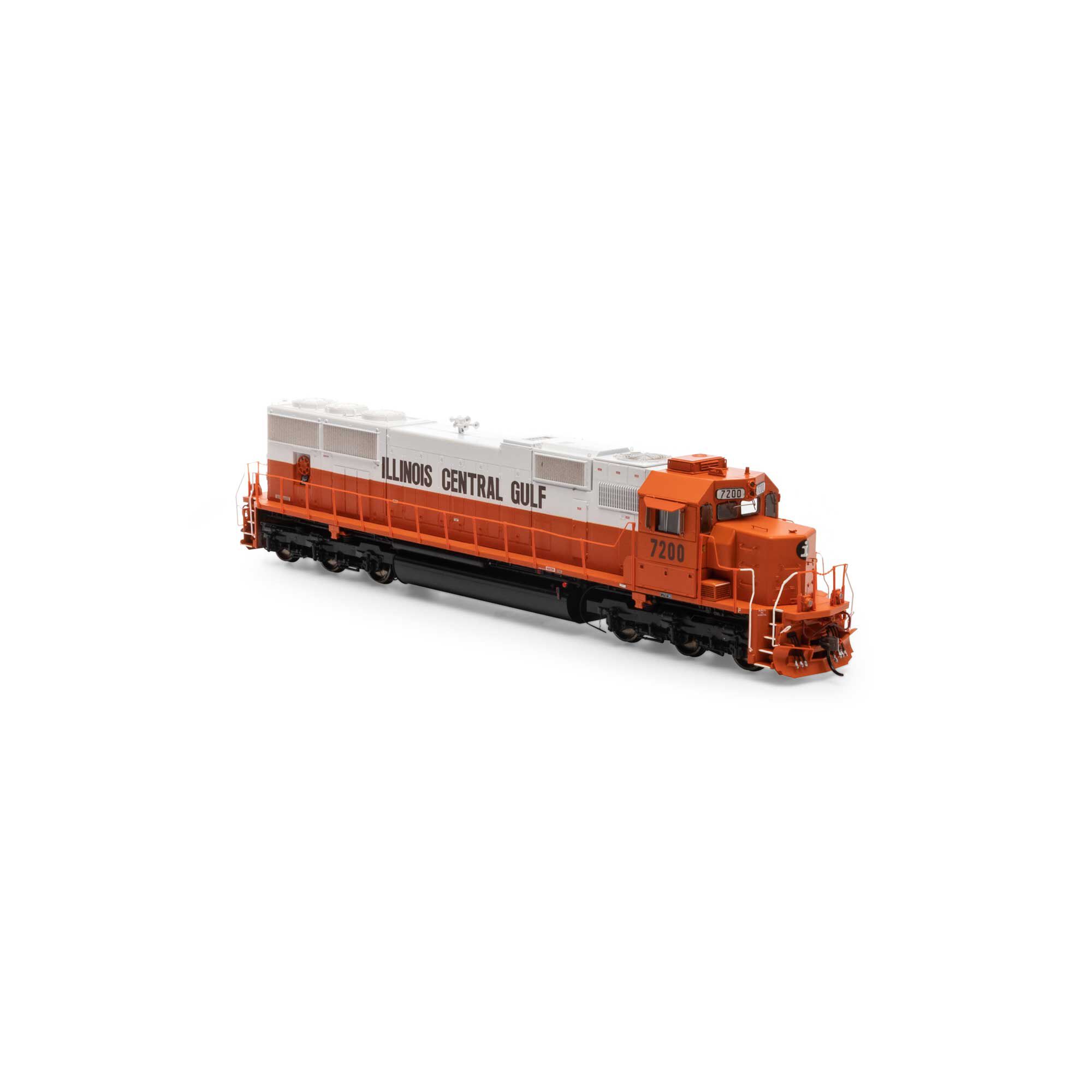 HO SD70 with DCC & Sound, Illinois Central Gulf #7200 Model Train