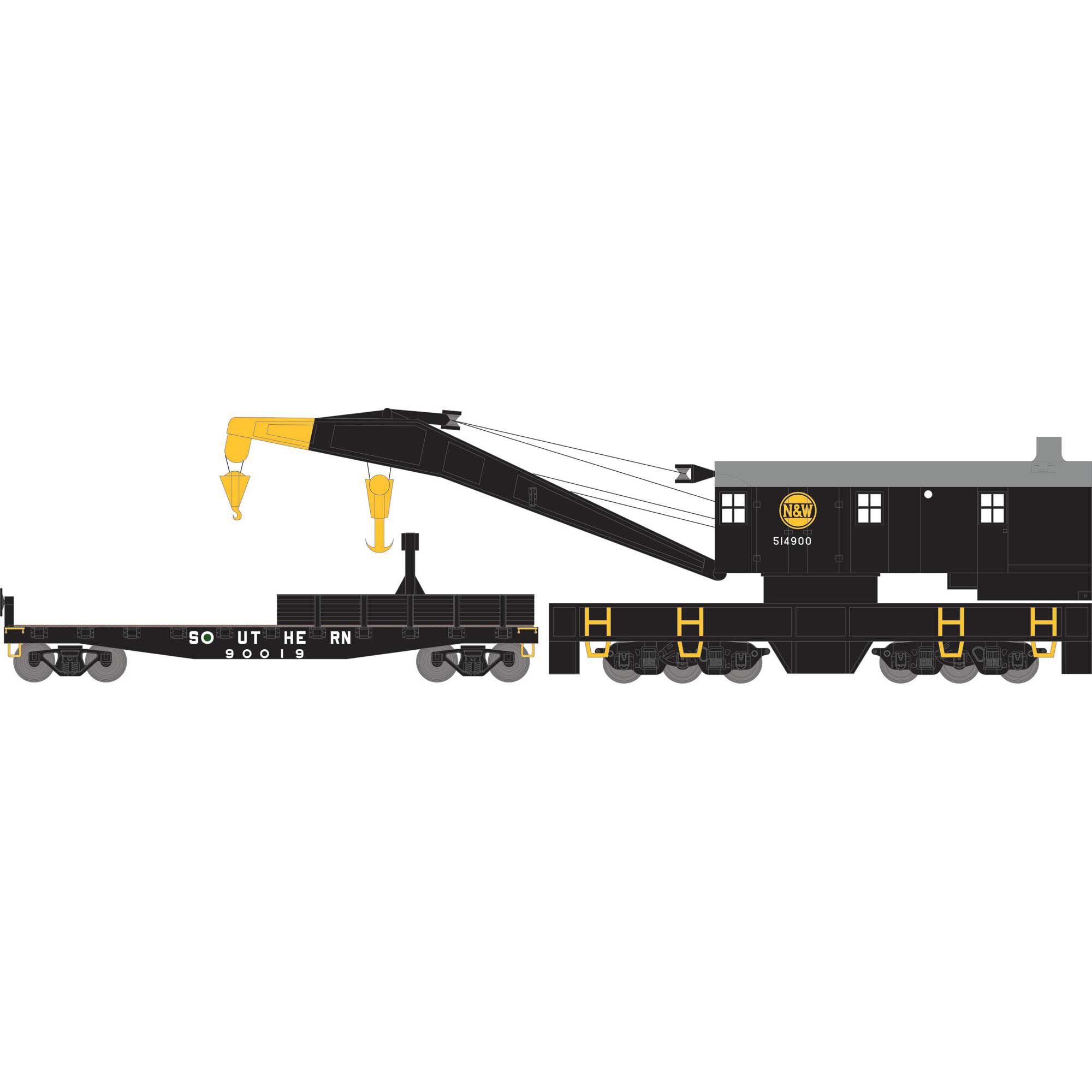 11740 Roco Ton Crane Santa Fe HOゲージ2台セット（HO Brass