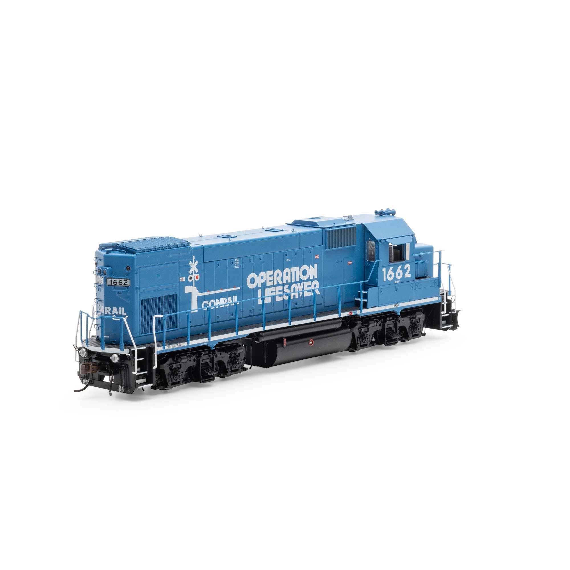 HO GP15-1 Locomotive with DCC & Sound, Conrail, Operational Life
