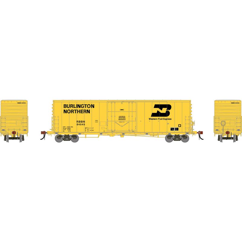 Athearn Genesis HO GEN 50' PC&F Box Car w/10'6" Plug Door, RBBN #64545