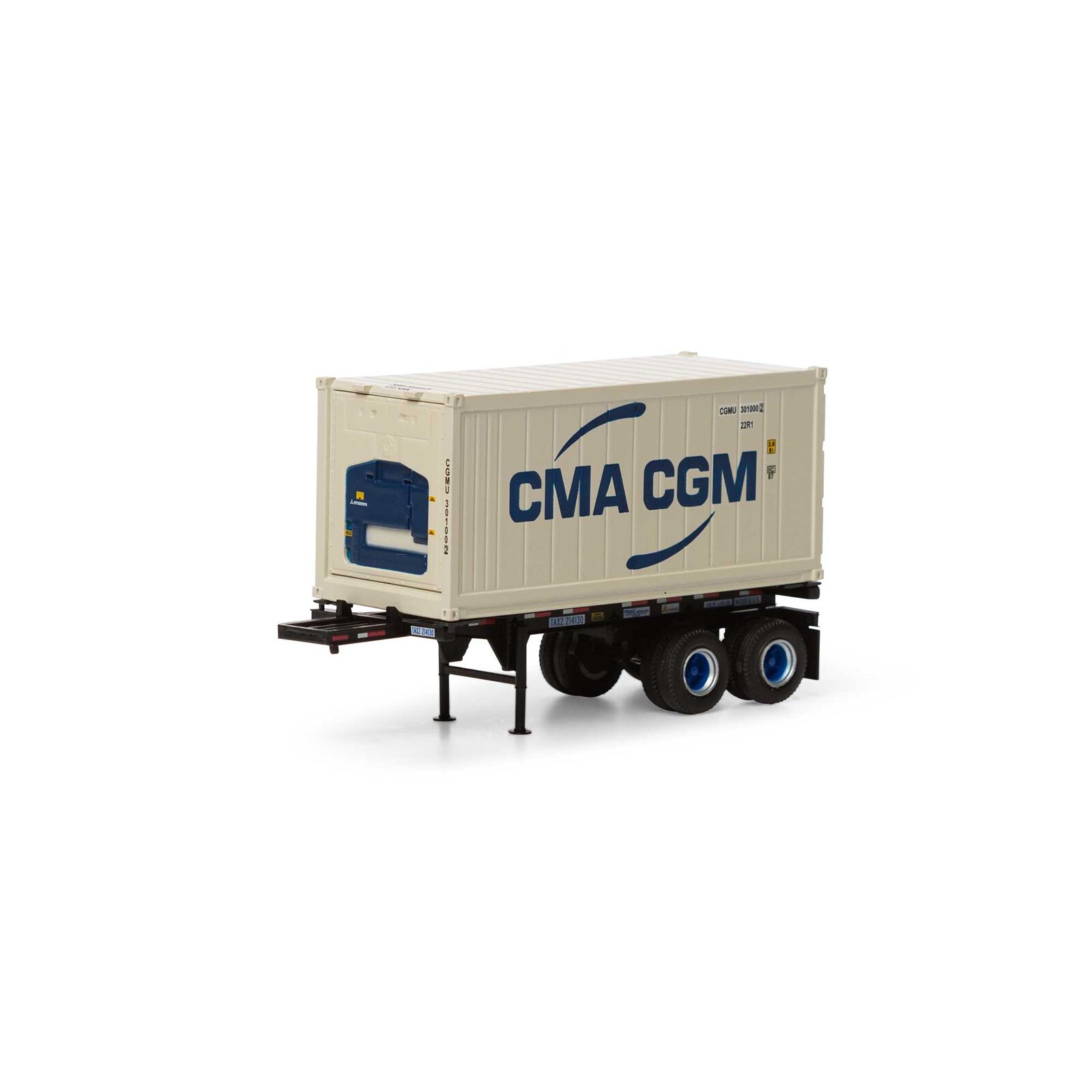 Wagon porte container SNCF HO cma cgm Trix 24504-2 - Modélisme
