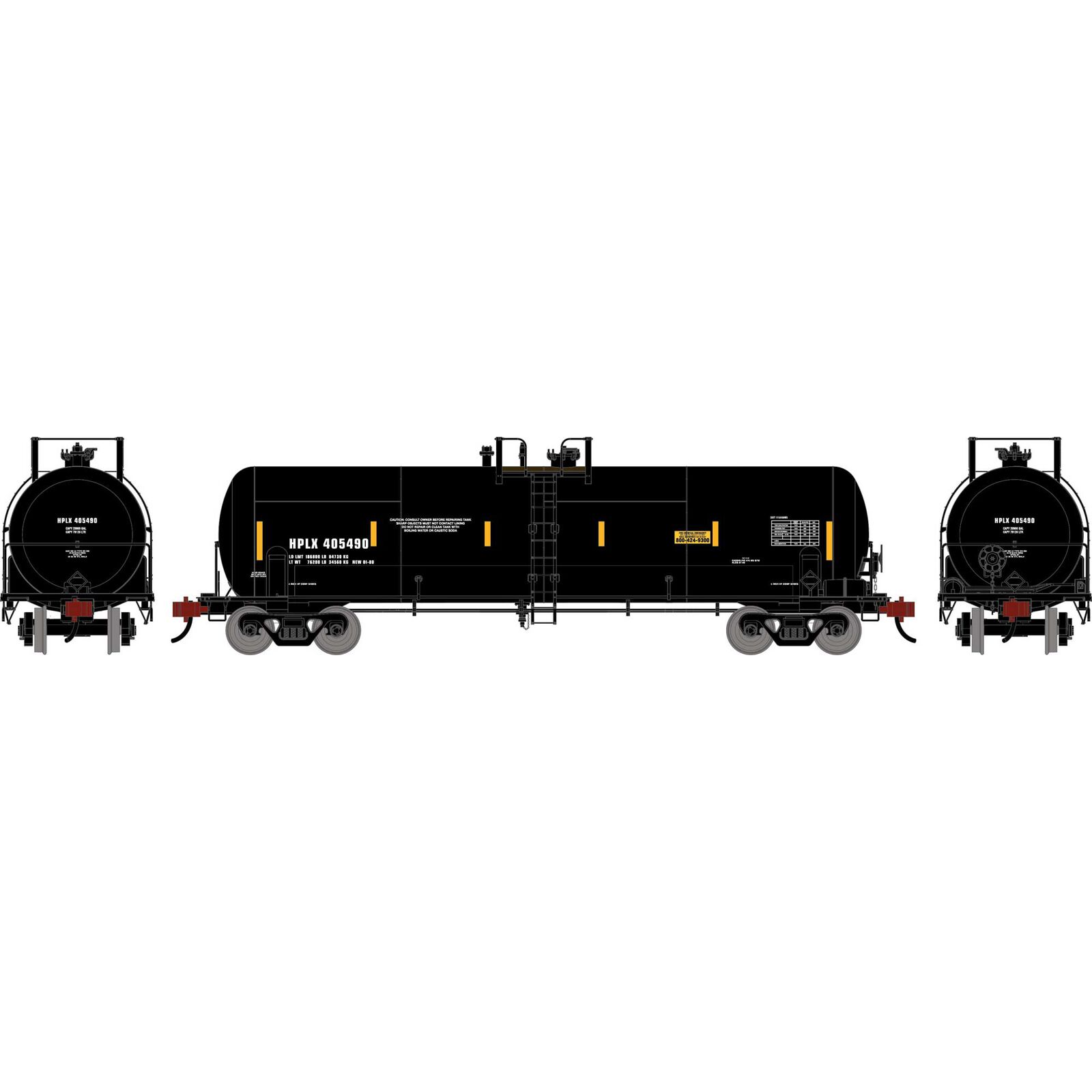 Athearn HO ATH RTC 20,900 Gallon Acid Tank Car, HPLX #405490