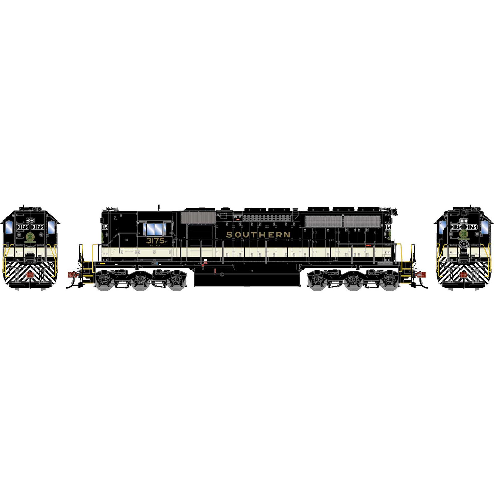 HO ATH SD40 Locomotive, SOU #3175