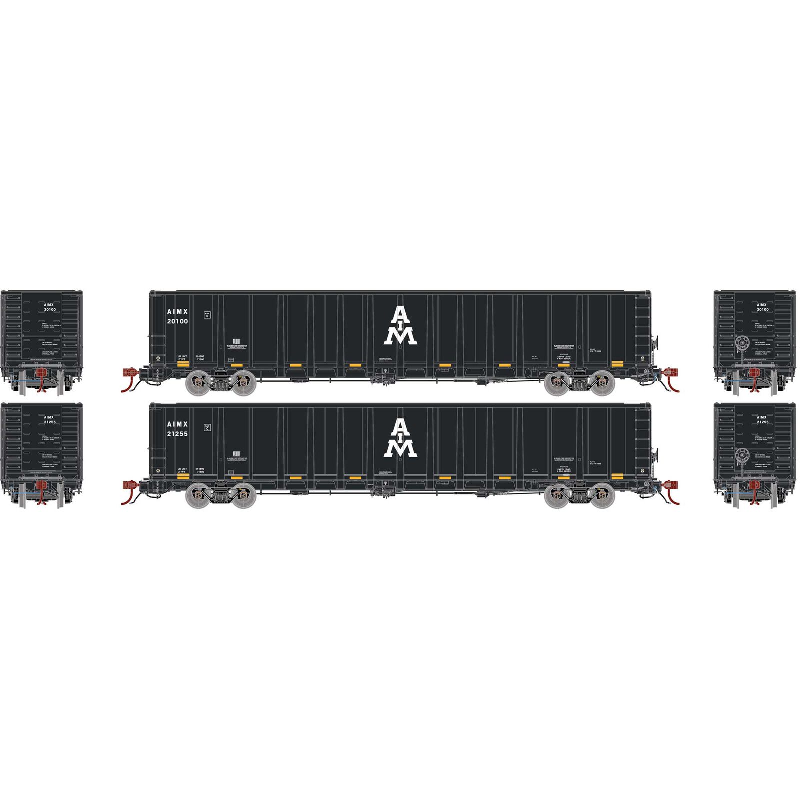 N NSC 6000 Gondola with Load, AIMX #20100, 21225 (2)