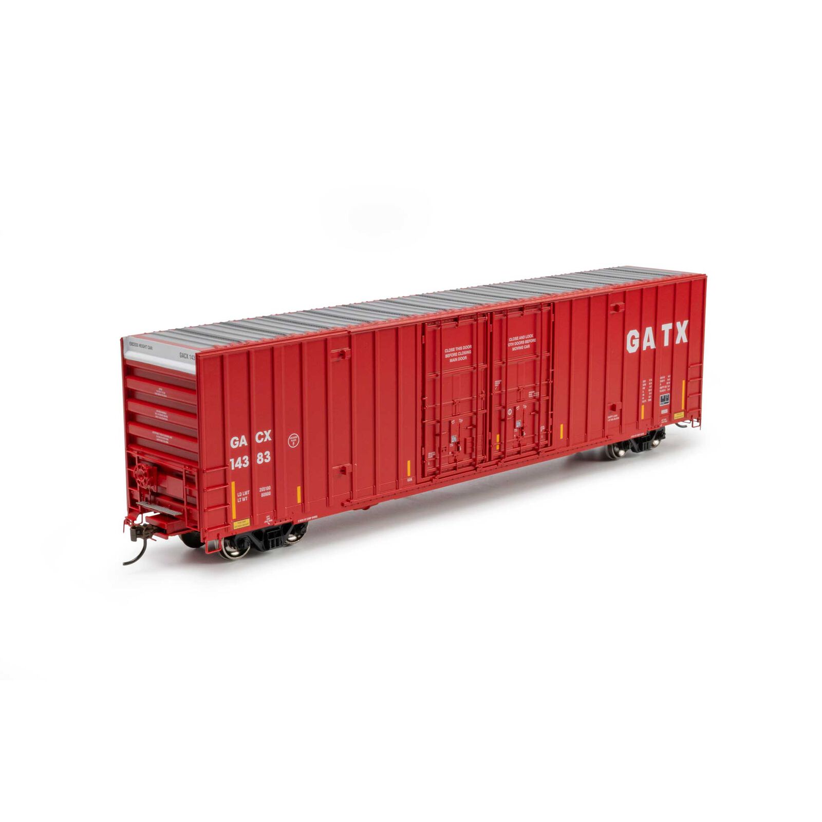 Athearn HO ATH 60' Gunderson High Cube Double Door Box Car, GACX #14383