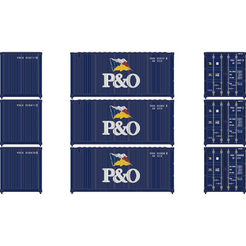 N ATH 20' Corrugated Containers, POCU #0567170/0568112/0568380 (3)