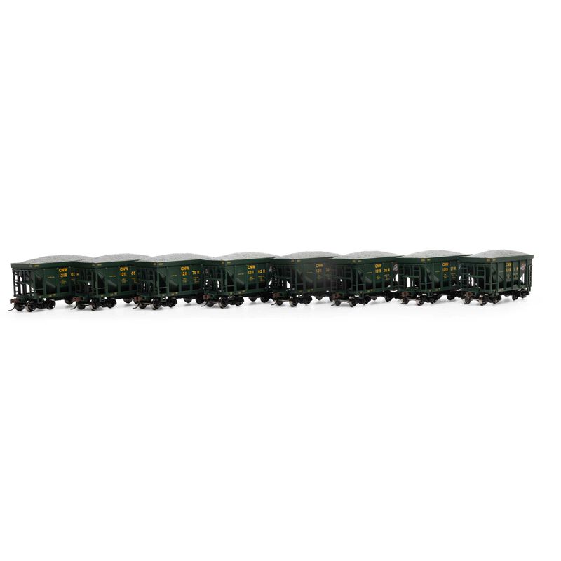 HO 24' Ore Car with Load, CNW #121170 / 121175 / 121182 / 121185 / 121190 / 121903 / 121907 / 121911 (8)