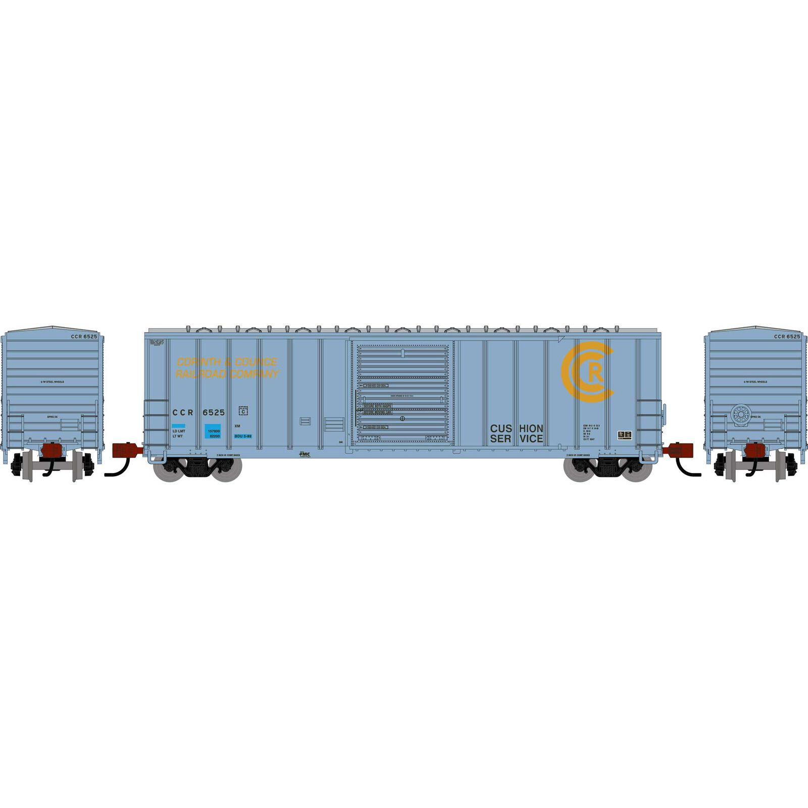 Athearn N ATH 50' FMC 5347 Single Door Box Car, Primed For Grime CCR #6525