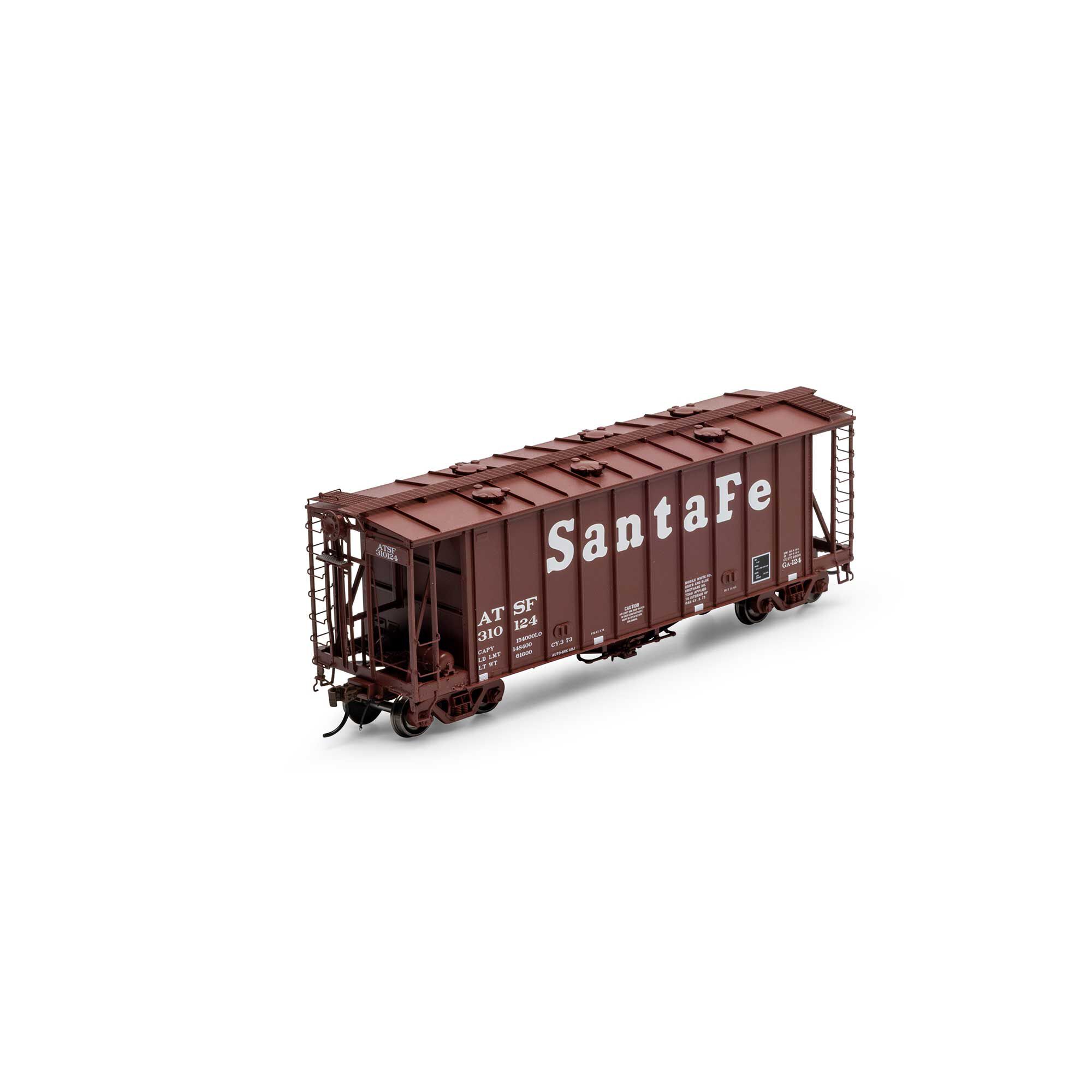 HO GATC 2600 Airslide Hopper, ATSF #310124 Model Train | Athearn