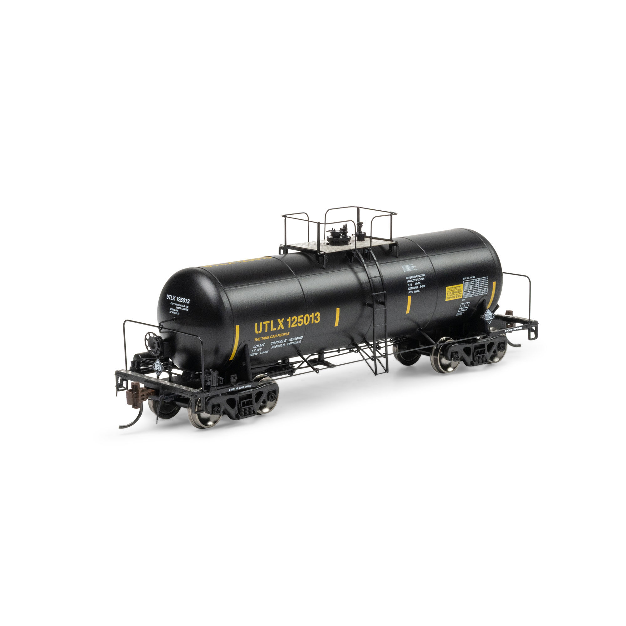 Athearn Genesis HO 13K Gallon Acid Tank Car, UTLX #125013 Model