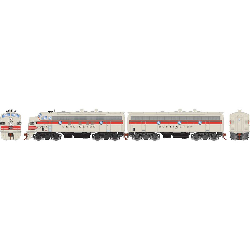 HO F7A/F7B Locomotives with DCC & Sound, C&S F7A- #701-A F7B- #701-B