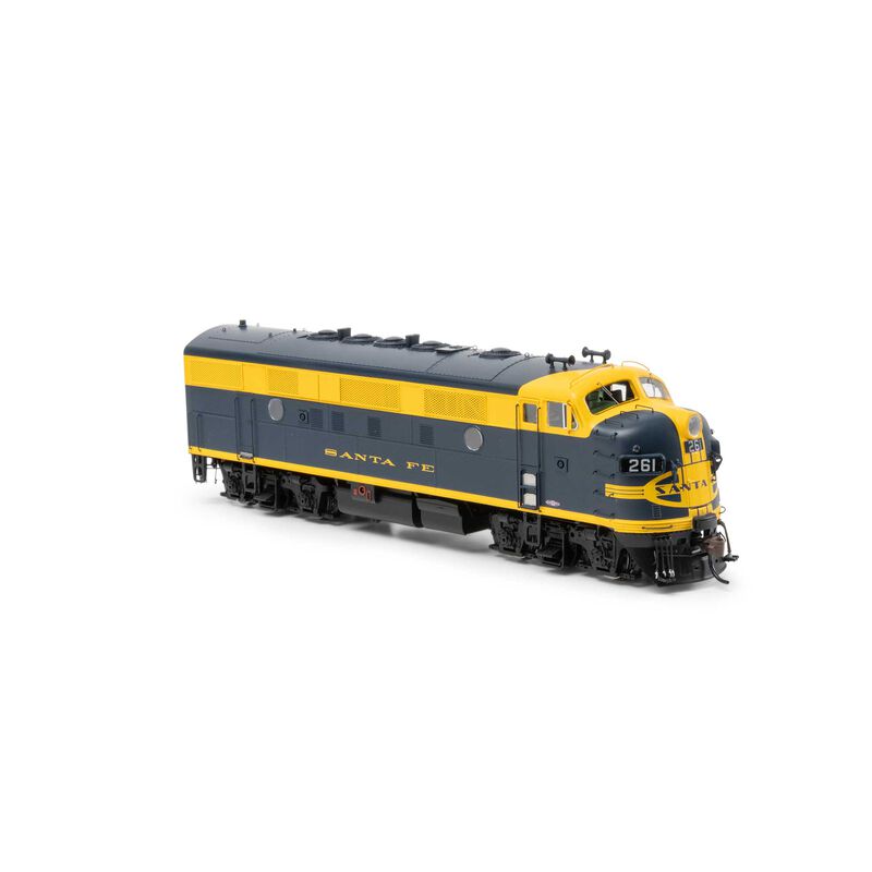 Athearn HO F7A Locomotive with DCC & Sound, ATSF #261L Model Train ...