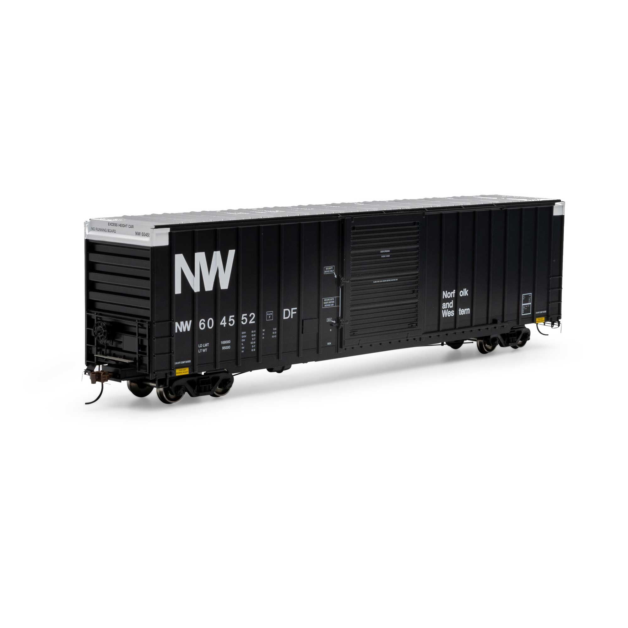 HO 60' ICC Hi-Cube Box, N&W #604552 Model Train | Athearn