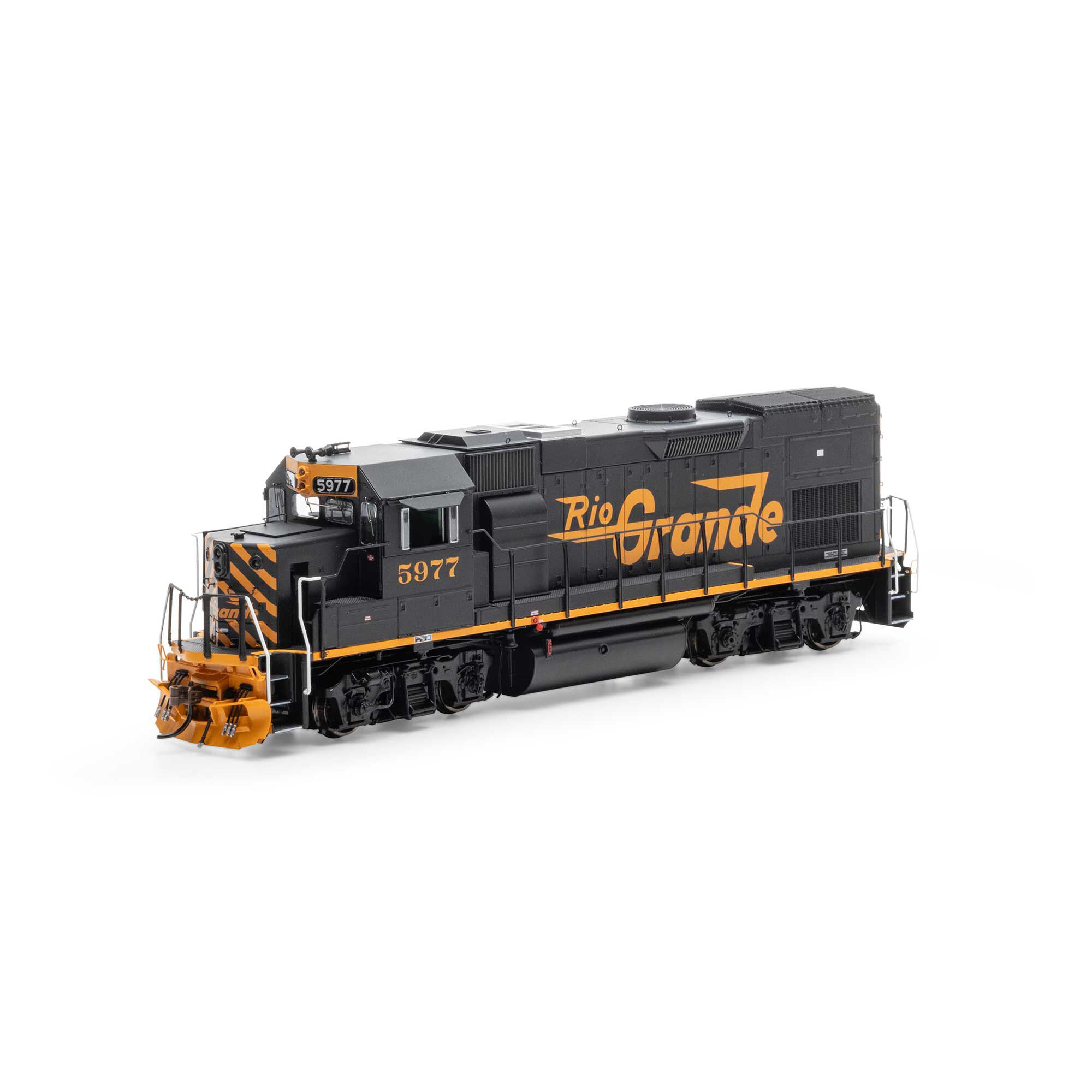 HO GP15T Locomotive with DCC & Sound, Rio Grande #5977 Model Train