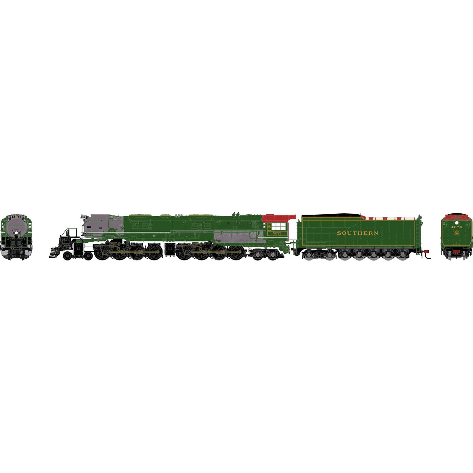 N GEN 4-8-8-4 'Big Boy' Locomotive w/DCC & Sound, Legendary Liveries SOU #4075