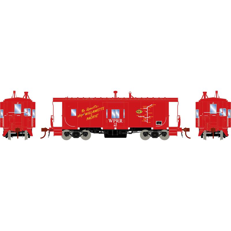 HO Bay Window Caboose with Lights and Sound, WPRR #2