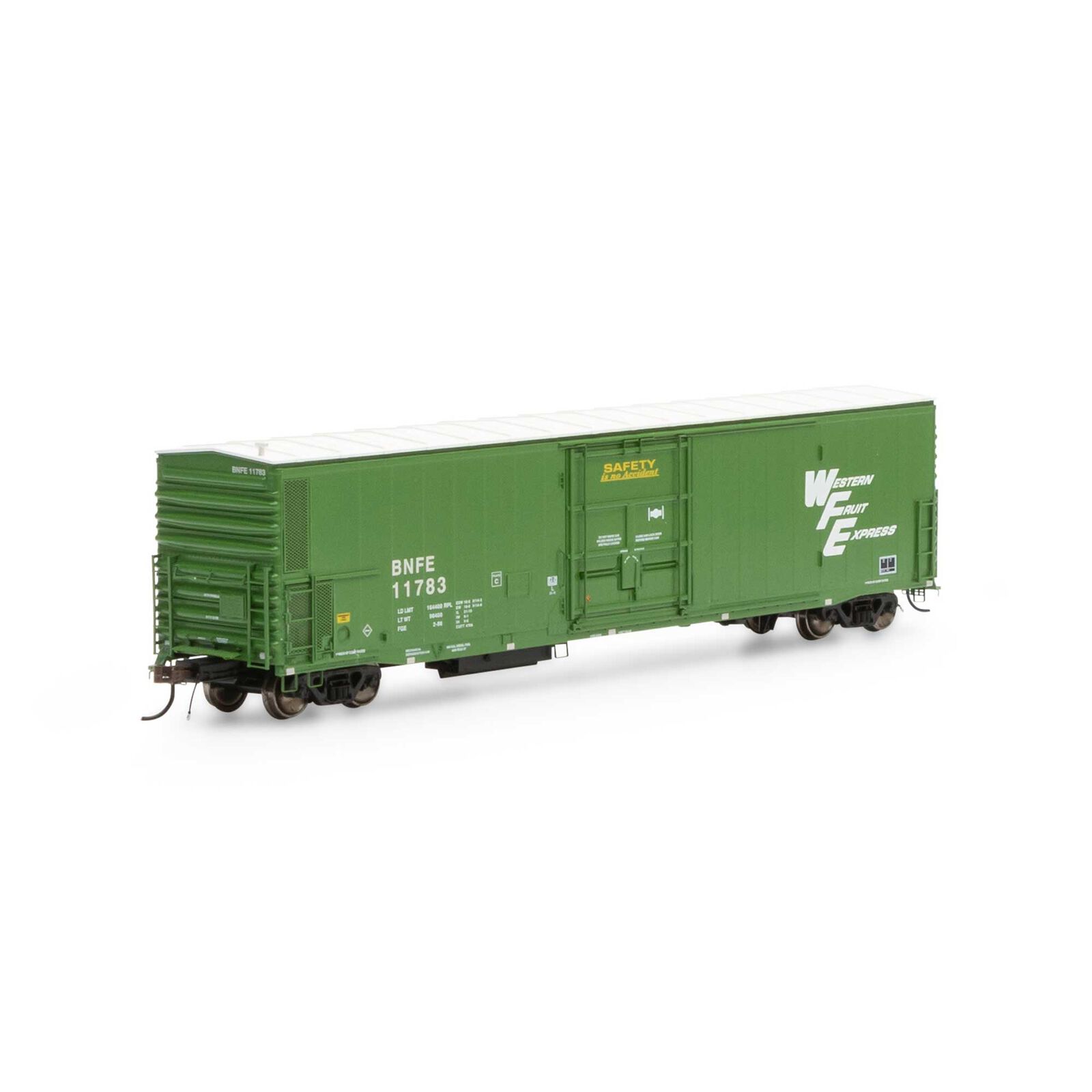 HO 57' Mechanical Reefer with Sound, BNFE/Green #11783