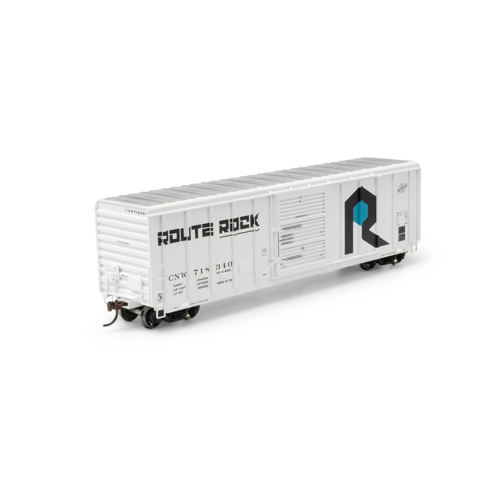 HO 50' PS 5344 Box Car, CNW Ex-Rock #718340