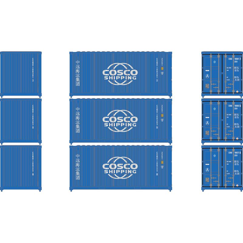 N ATH 20' Corrugated Containers, CSNU #1083017/1083035/1092270 (3)