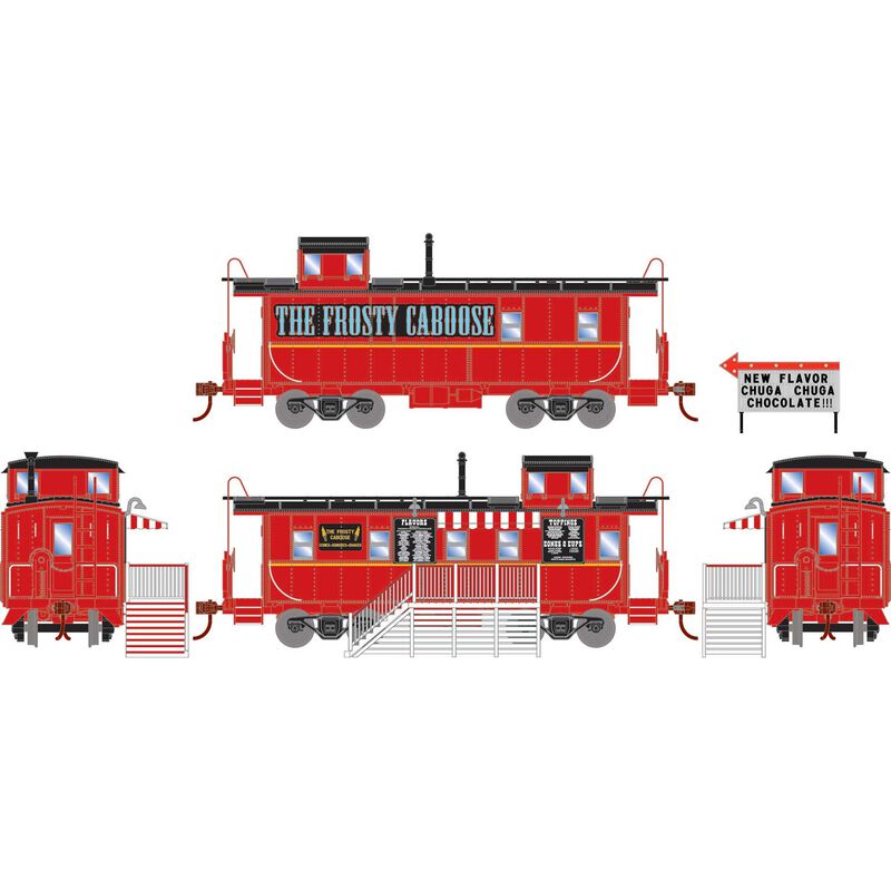 HO Concession Caboose, The Frosty Caboose