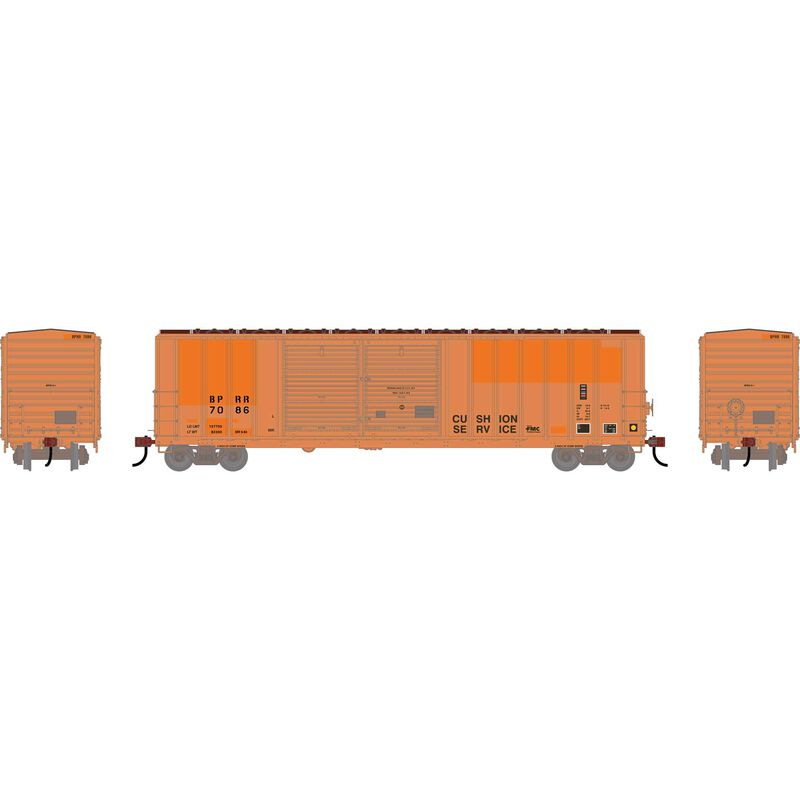 Athearn HO ATH 50' FMC 5077 DD Offset Box Car, Primed For Grime BPRR 'Ex-MR Exx COP' #7086
