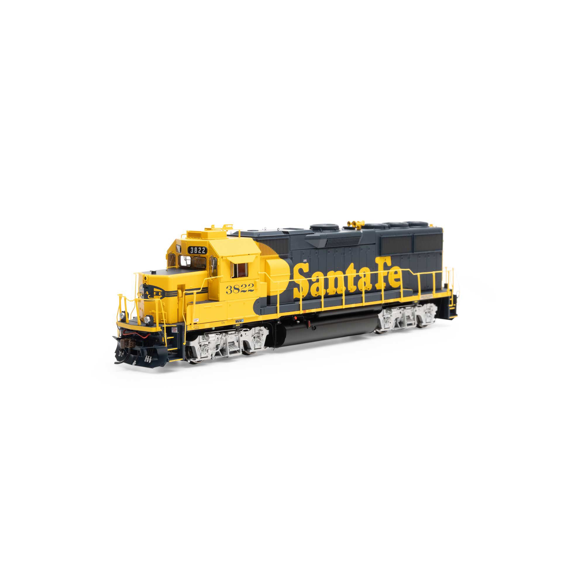 Athearn HO GP50 with DCC & Sound, ATSF #3822 Model Train | Athearn