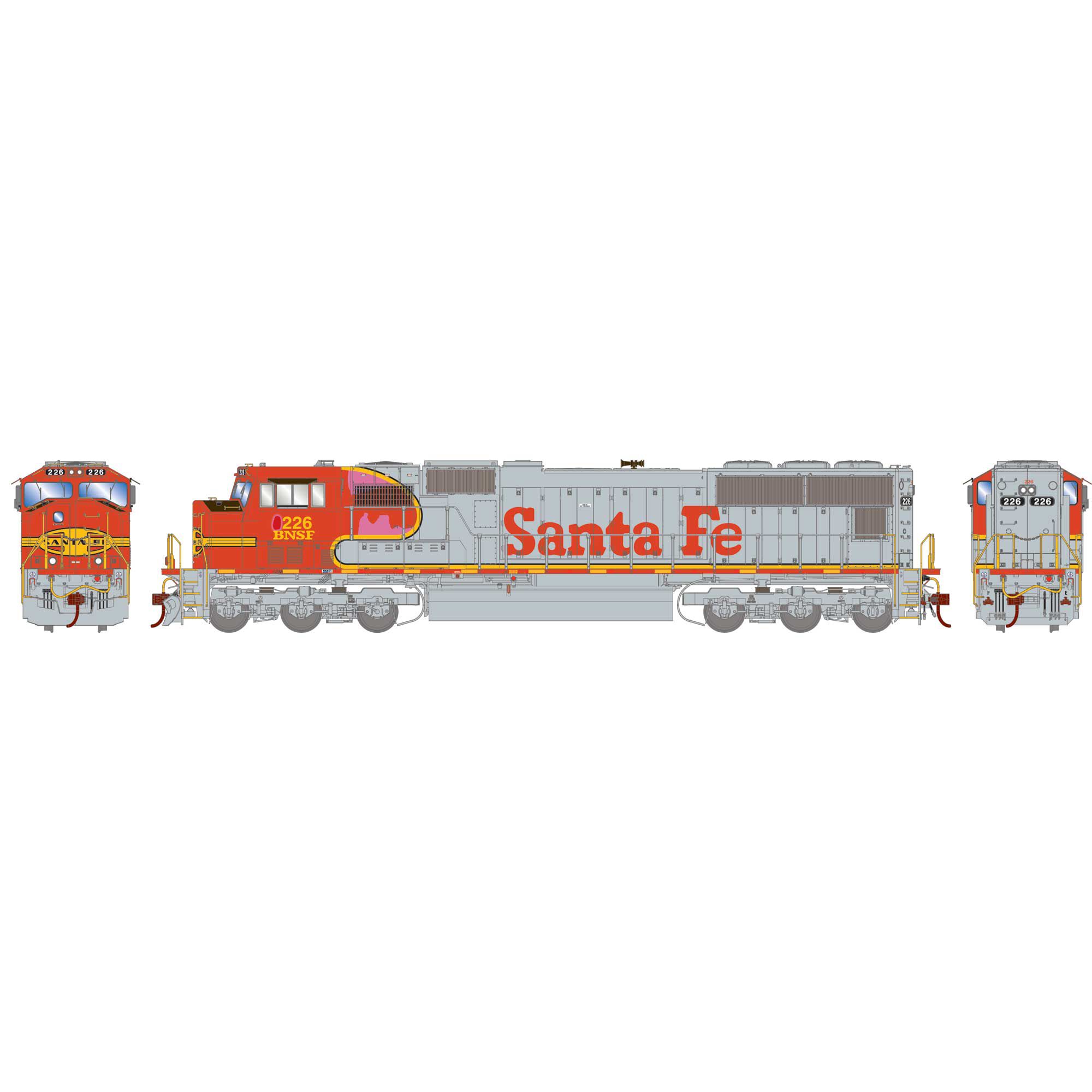 Athearn HO SD75M Locomotive, BNSF #226 Model Train | Athearn | Athearn