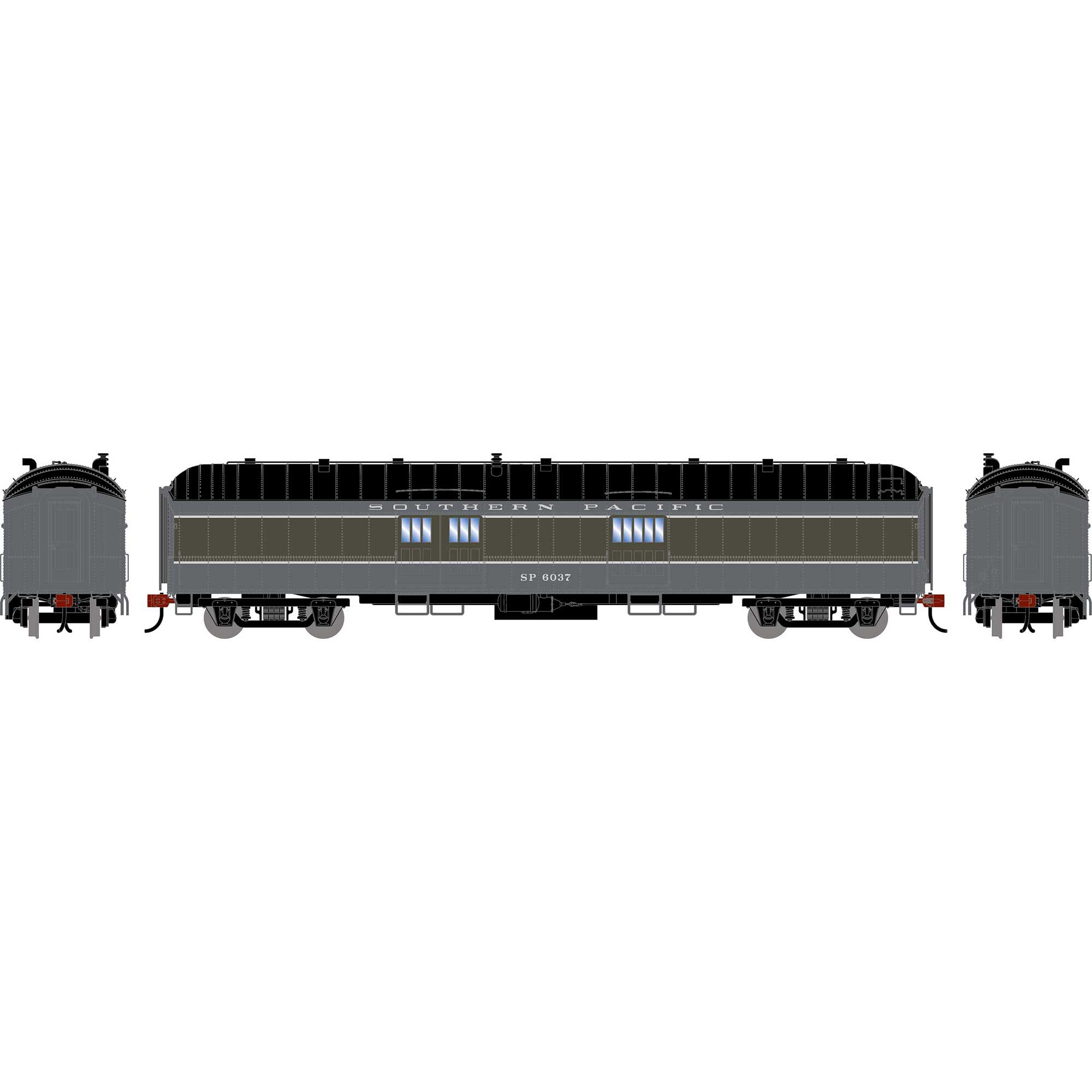 Athearn HO ATH 60' Pullman Common Standard Baggage Car, SP 'Two