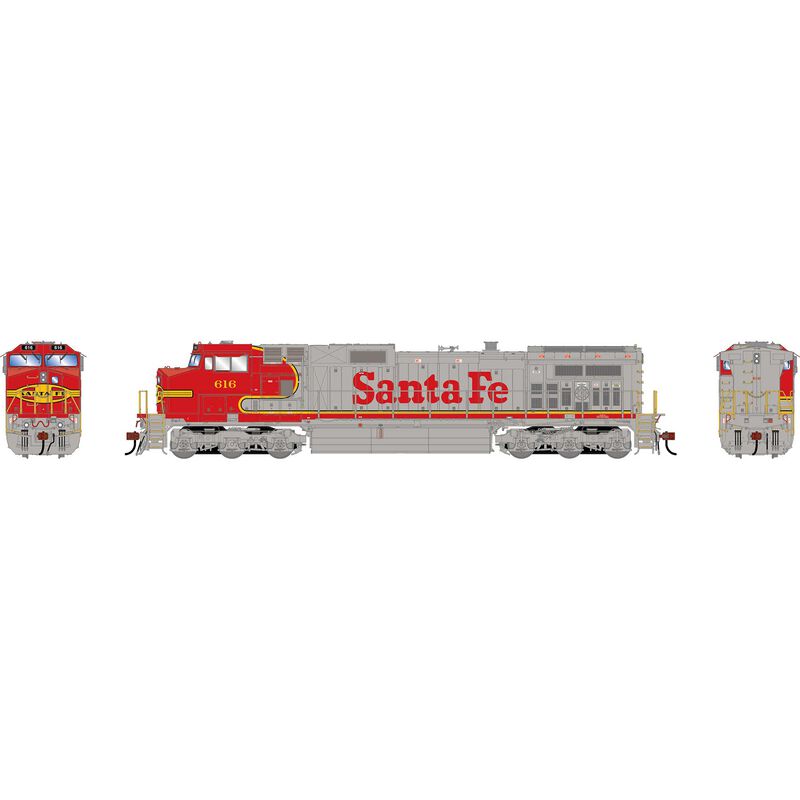 HO GEN Dash 9-44CW Locomotive, ATSF #616