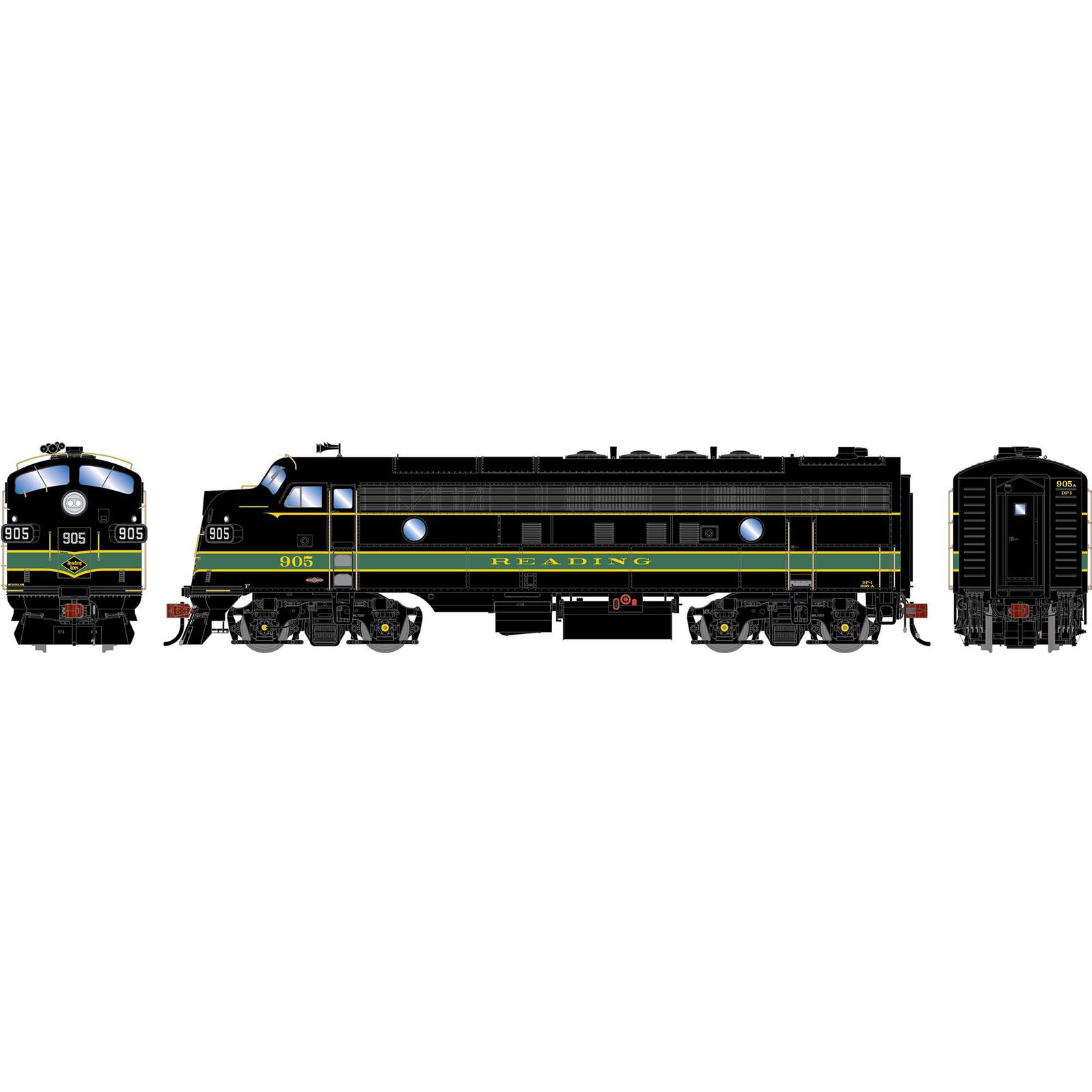 HO GEN FP7 Locomotive w/DCC & Sound, RDG #905